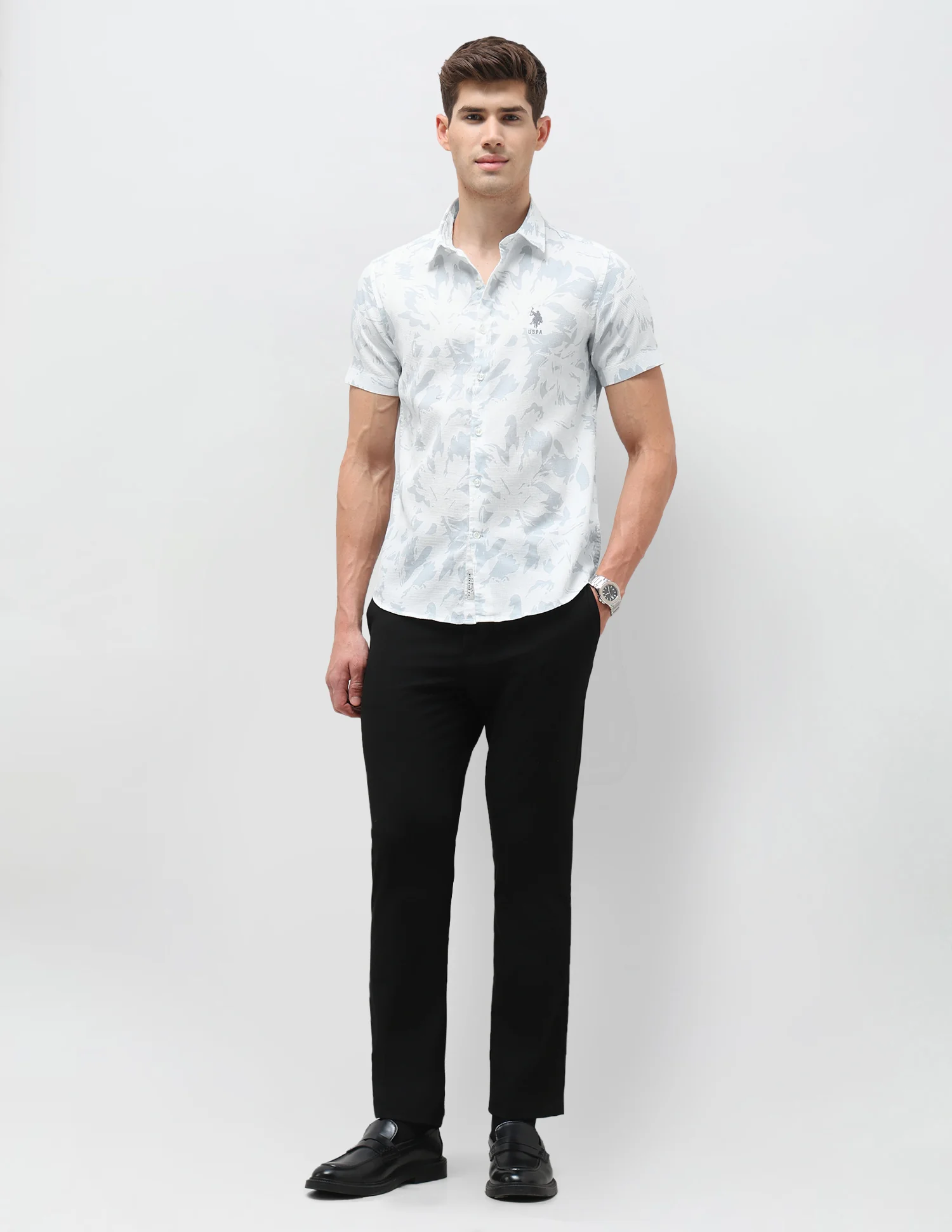 Dobby Floral Printed Shirt - Image 3