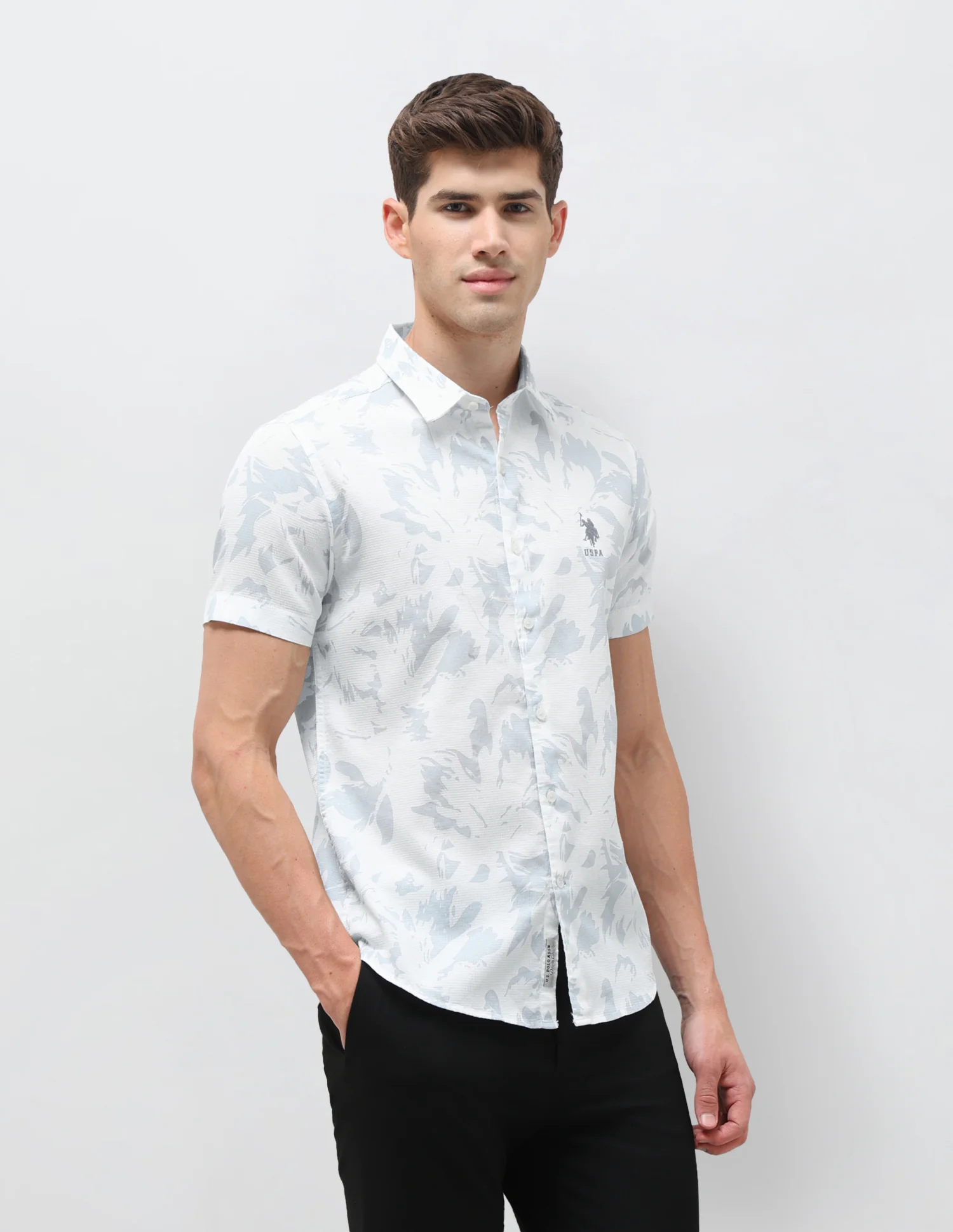 Dobby Floral Printed Shirt - Image 4