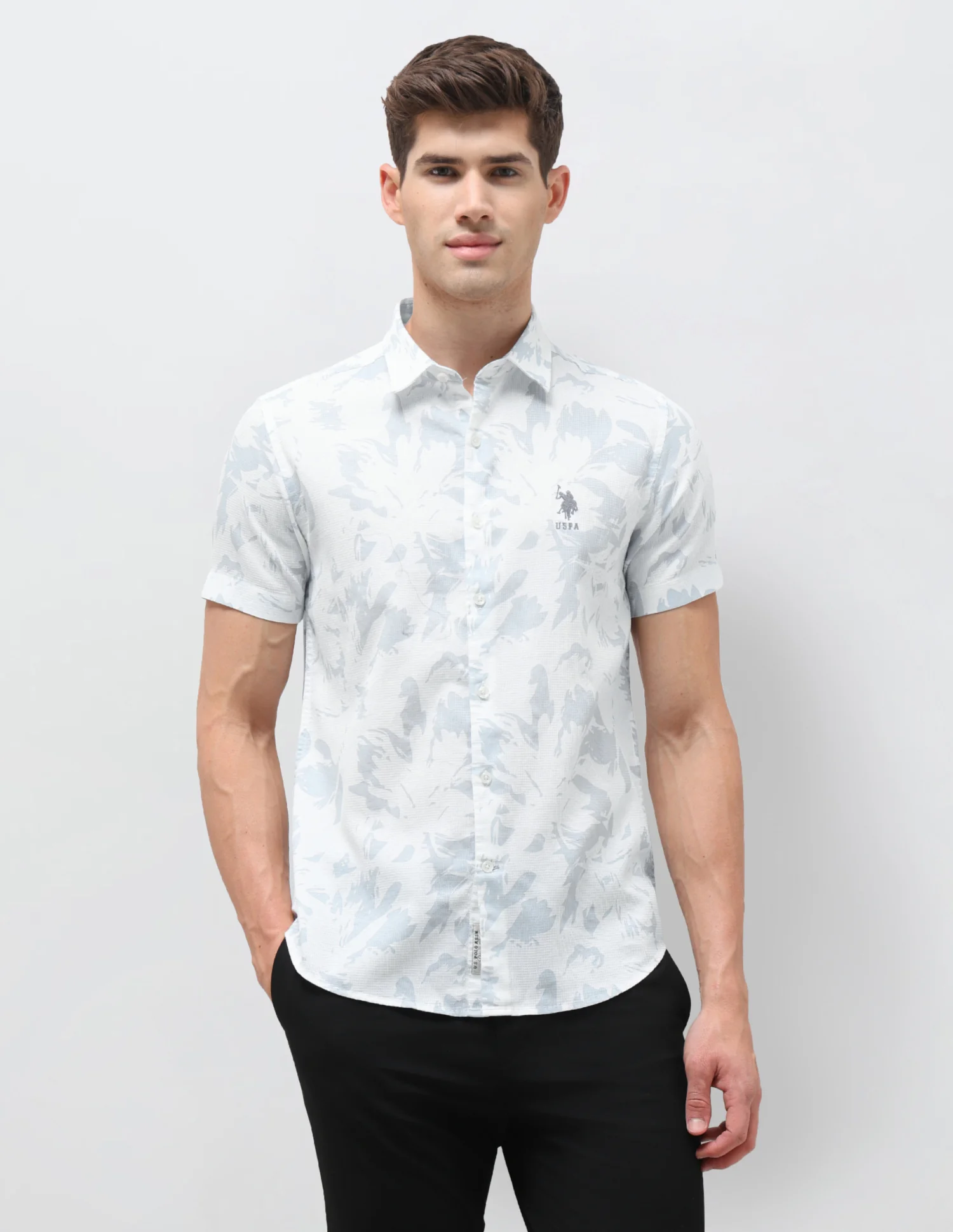 Dobby Floral Printed Shirt - Image 6