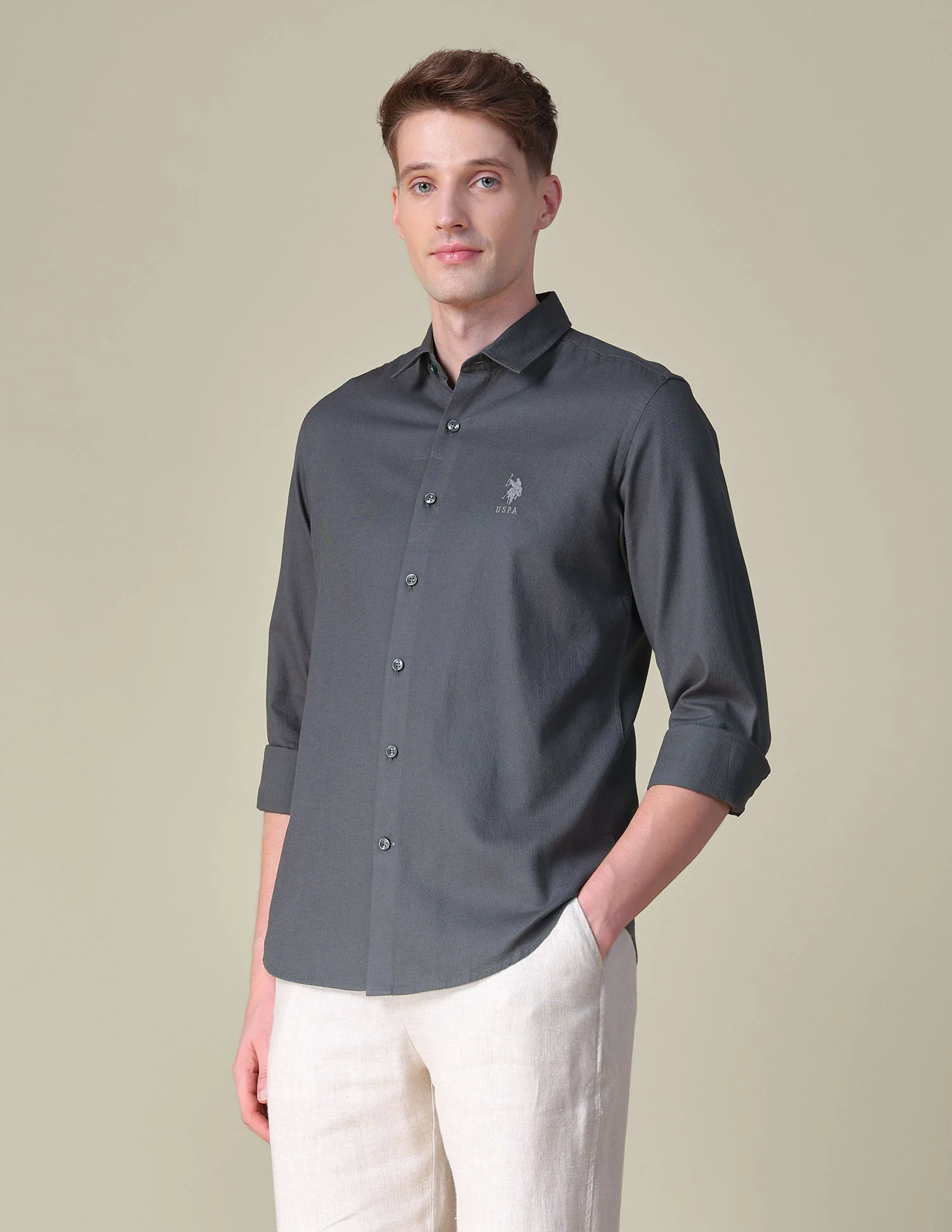 Dobby Regular Fit Shirt - Image 4