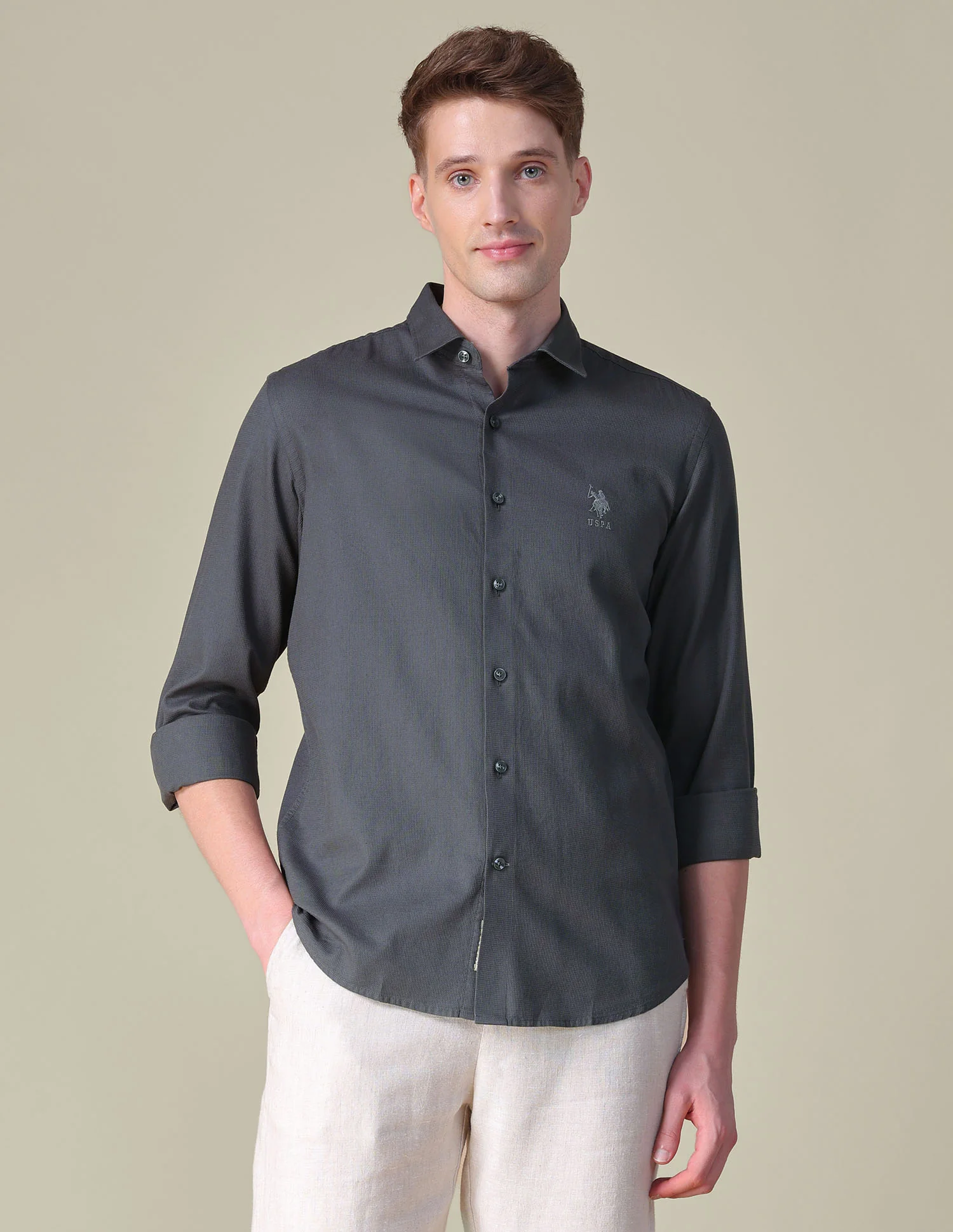 Dobby Regular Fit Shirt - Image 6