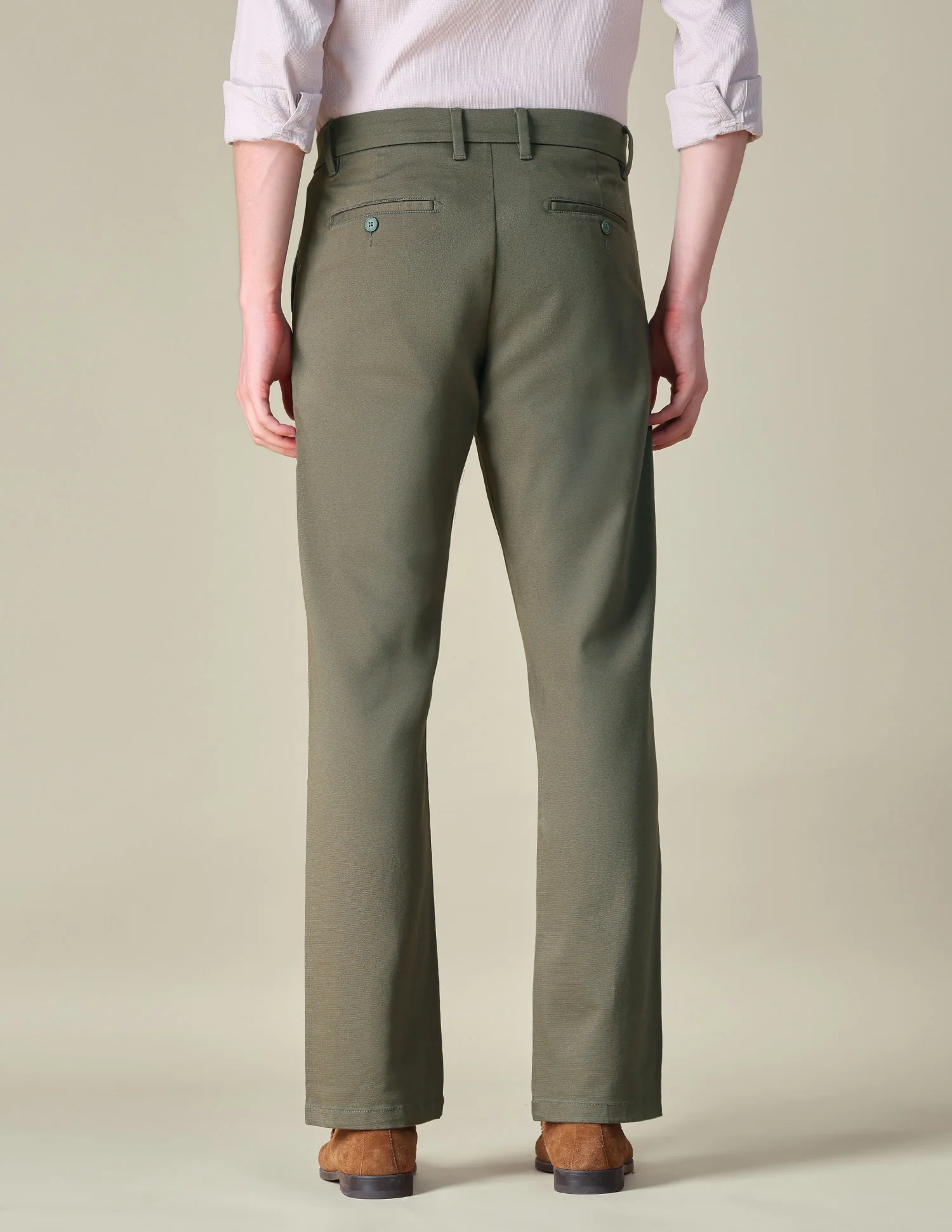 Dobby Riley Straight Fit Trousers - Image 5