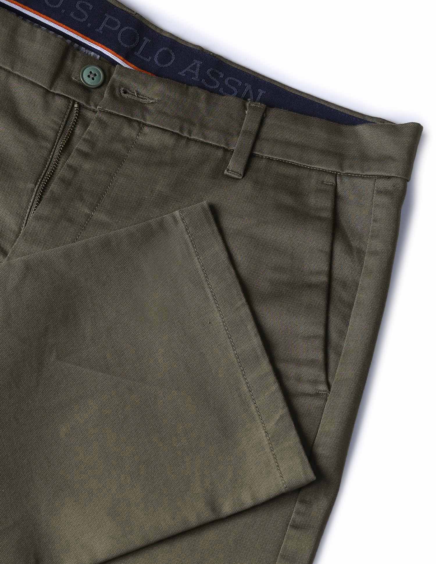 Dobby Riley Straight Fit Trousers - Image 9