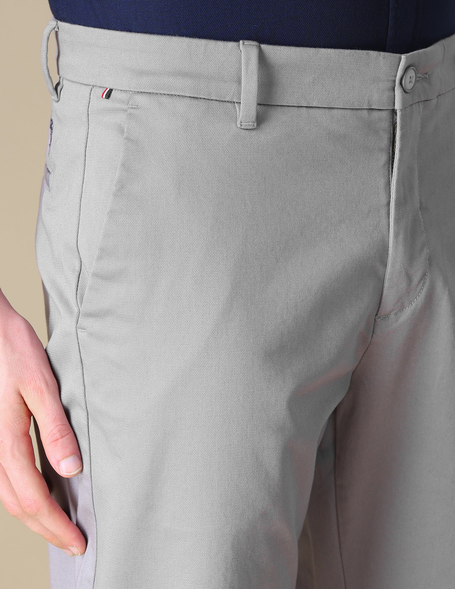 Dobby Riley Straight Fit Trousers - Image 7