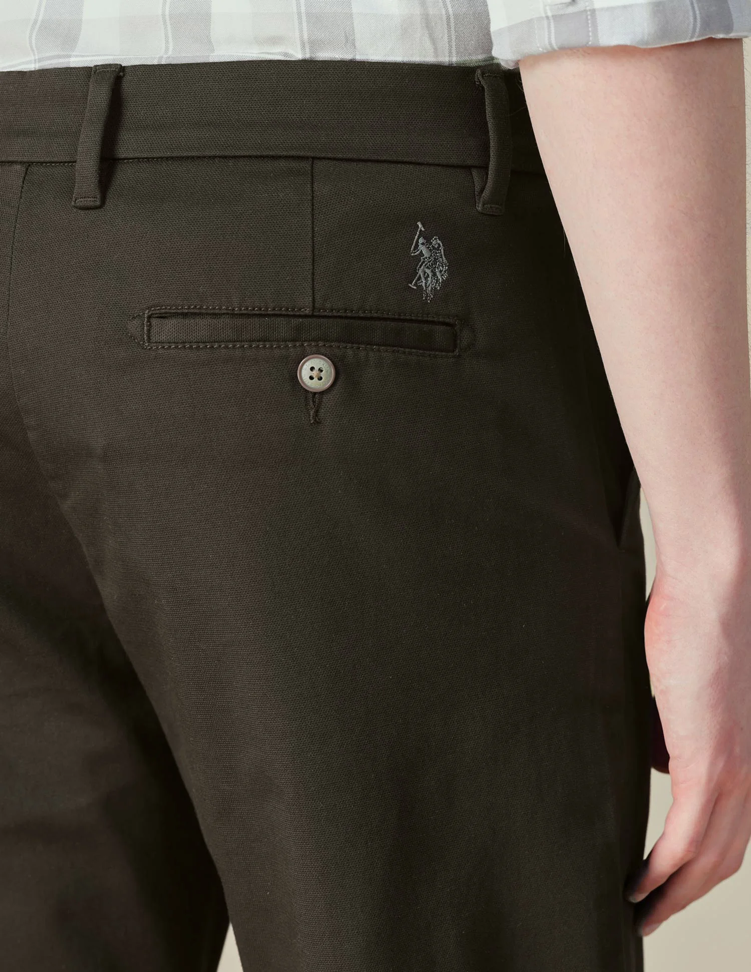 Dobby Riley Straight Fit Trousers - Image 7