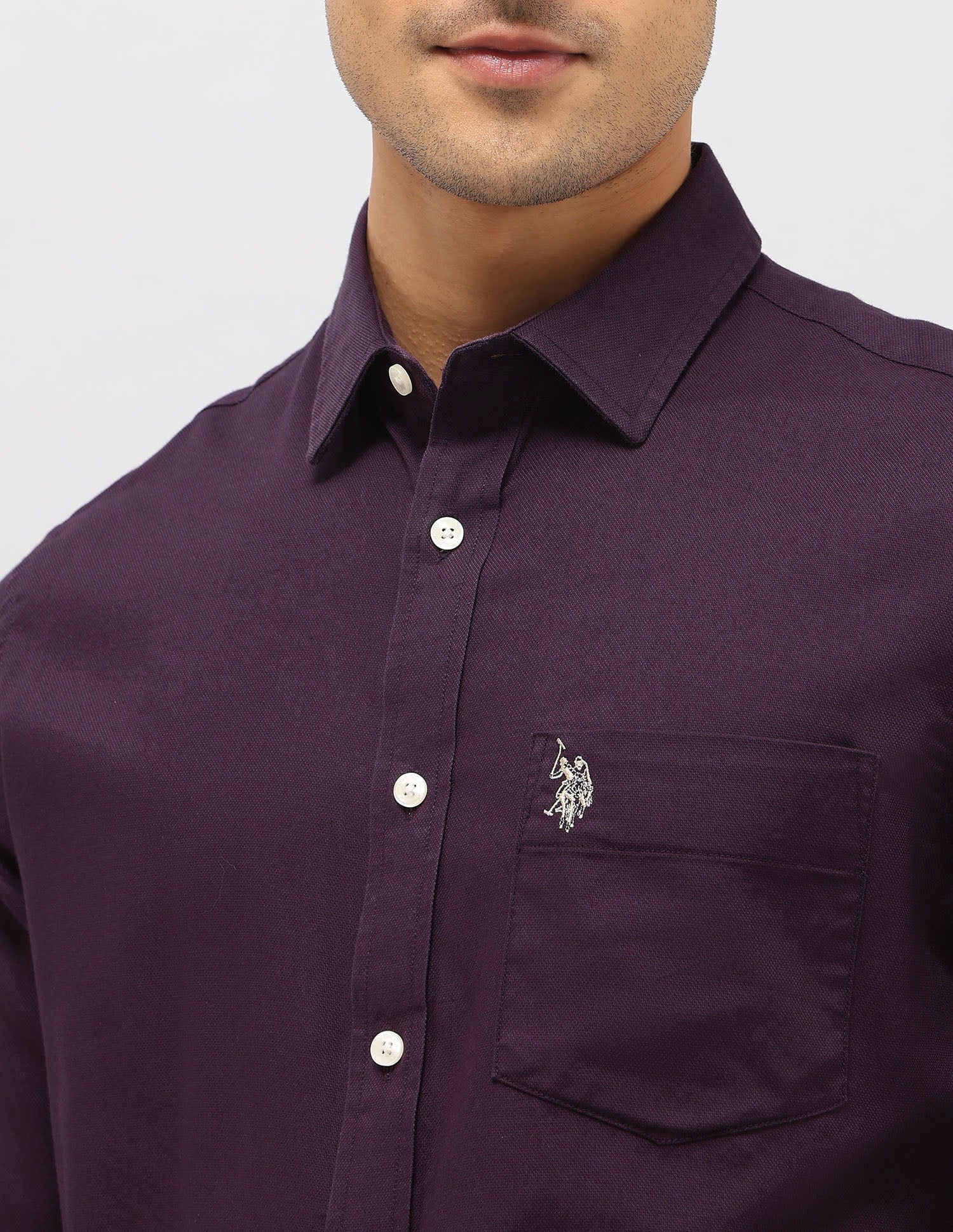 Dobby Tailored Fit Shirt - Image 7