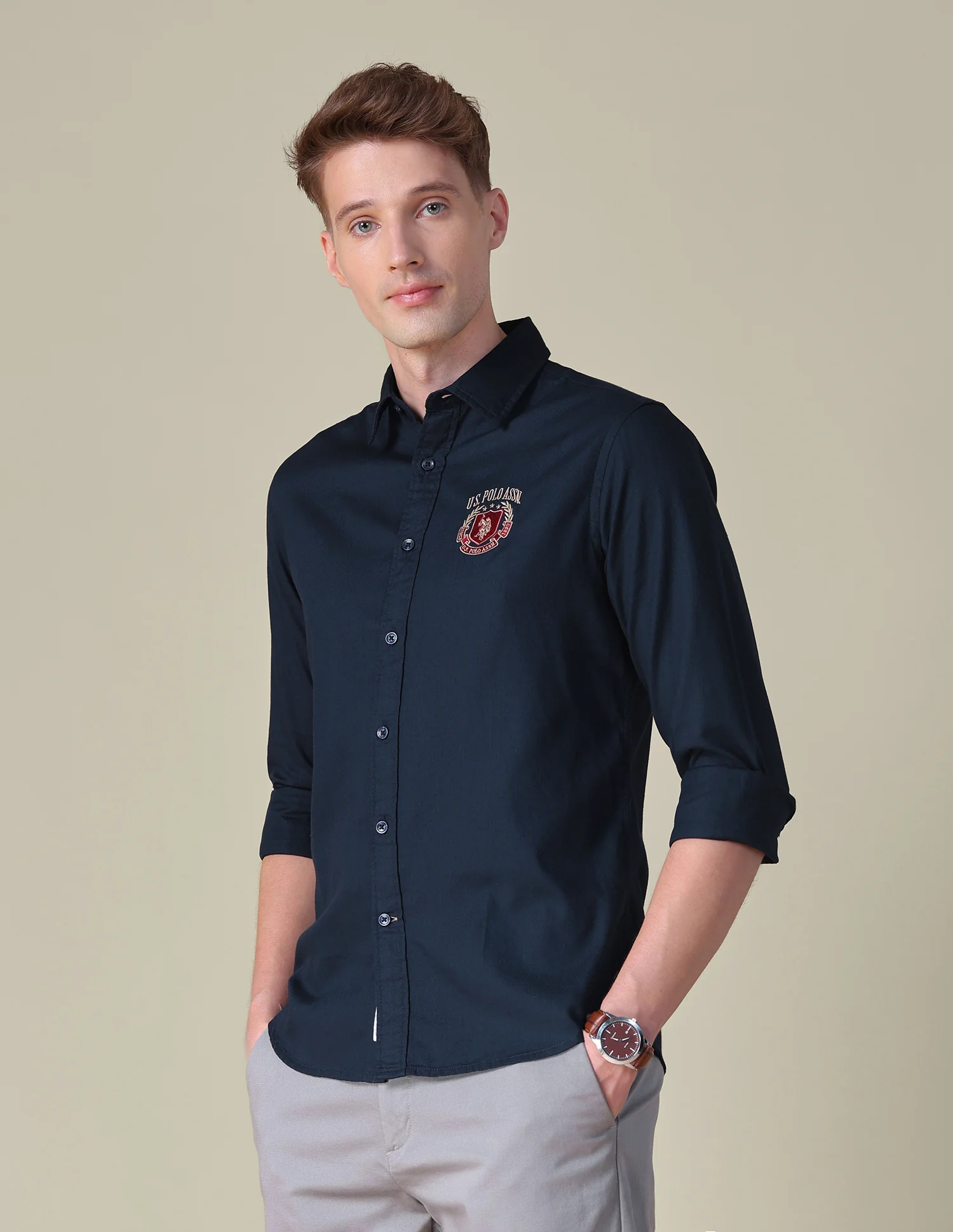 Dobby Tailored Fit Shirt - Image 4