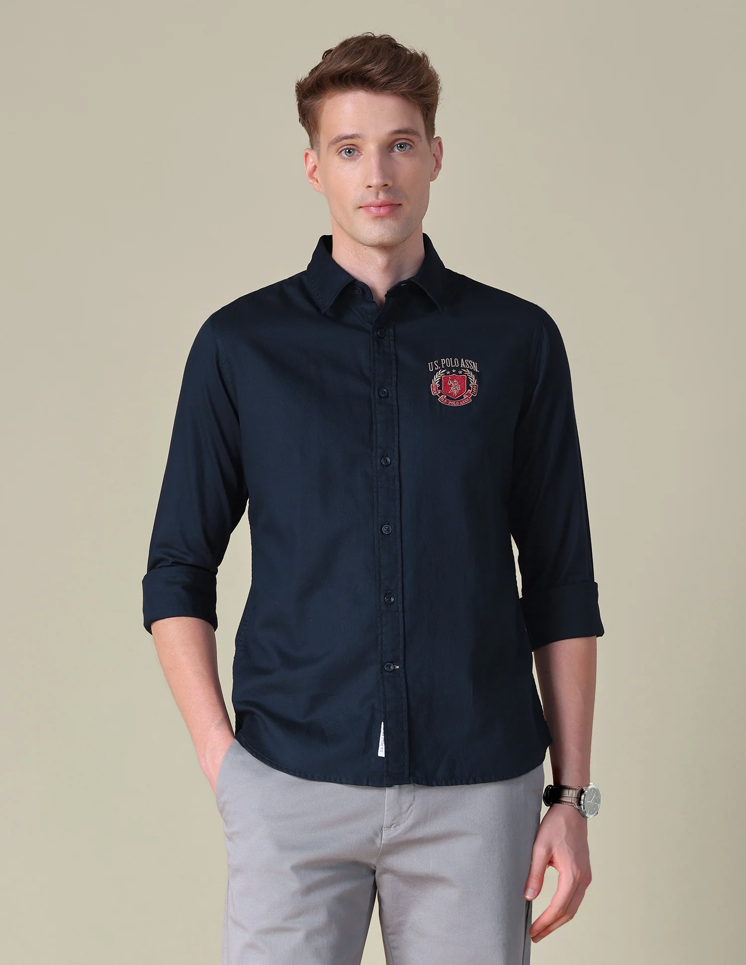 Dobby Tailored Fit Shirt - Image 6