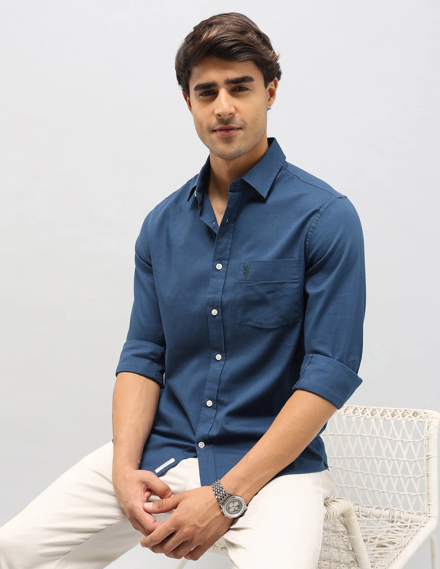 Dobby Tailored Fit Shirt - Image 6