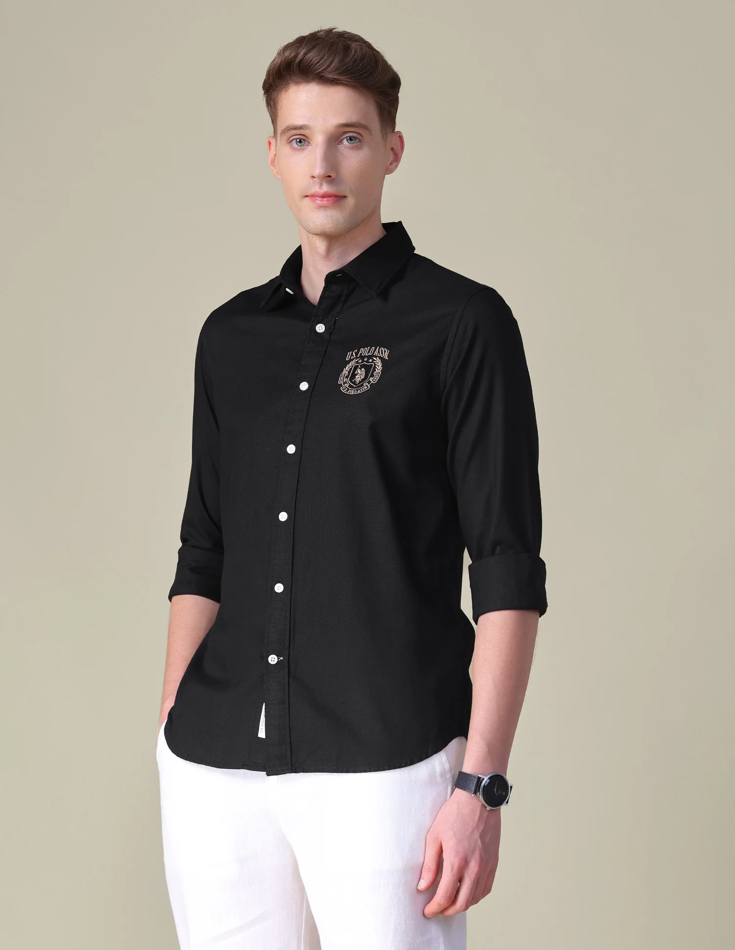 Dobby Tailored Fit Shirt - Image 4