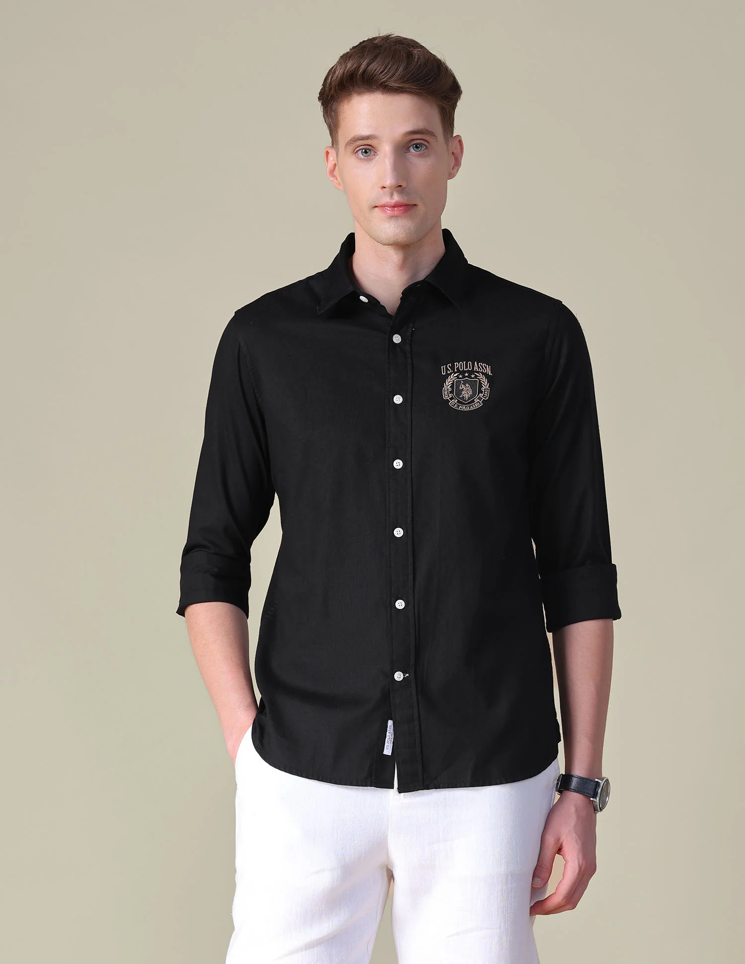 Dobby Tailored Fit Shirt - Image 6