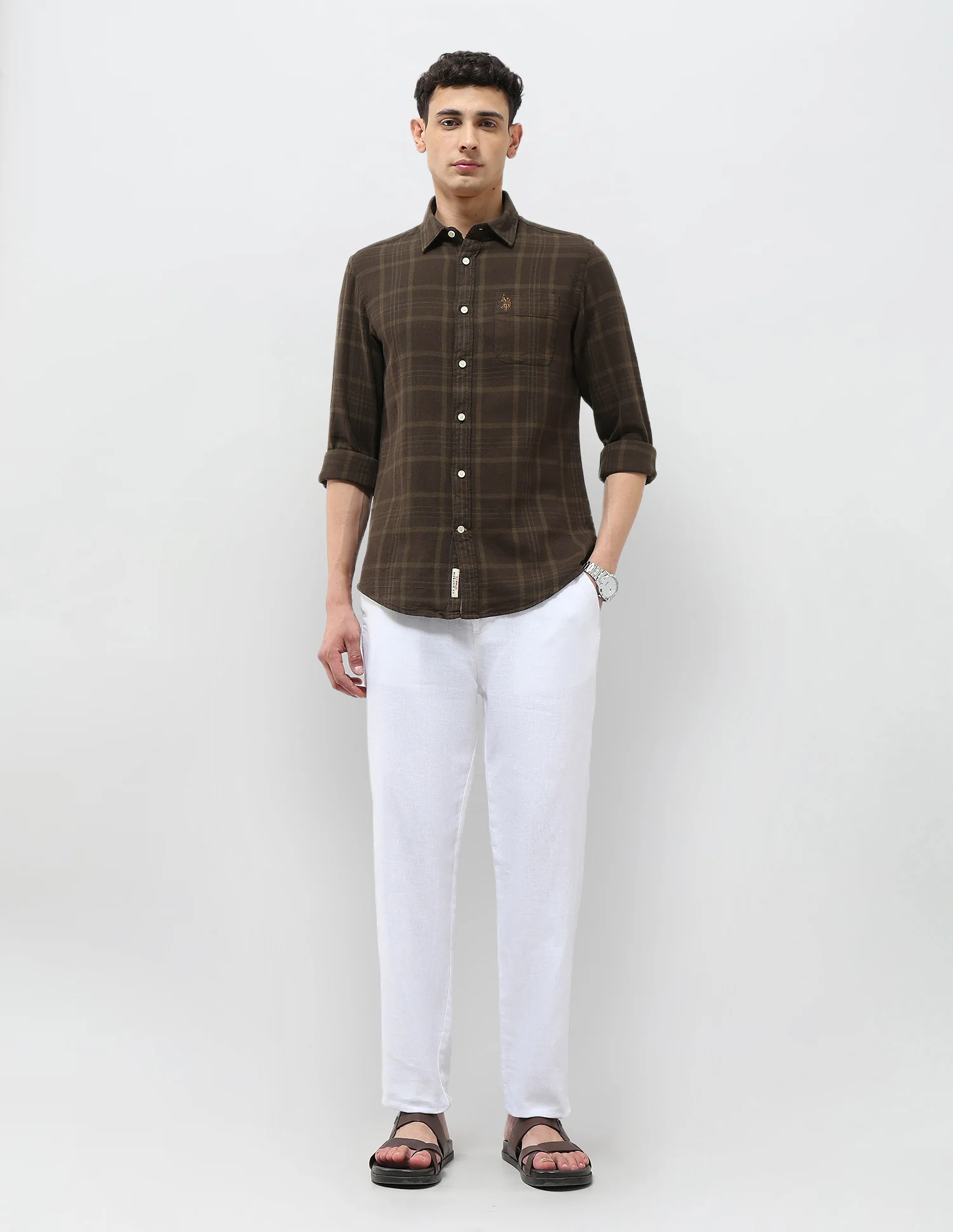 Dobby Tartan Checked Shirt - Image 3
