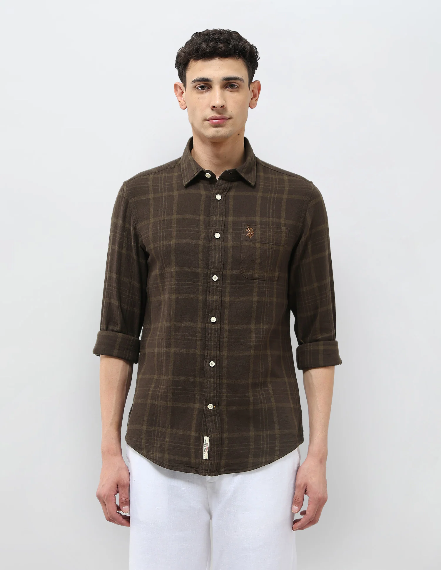 Dobby Tartan Checked Shirt - Image 6