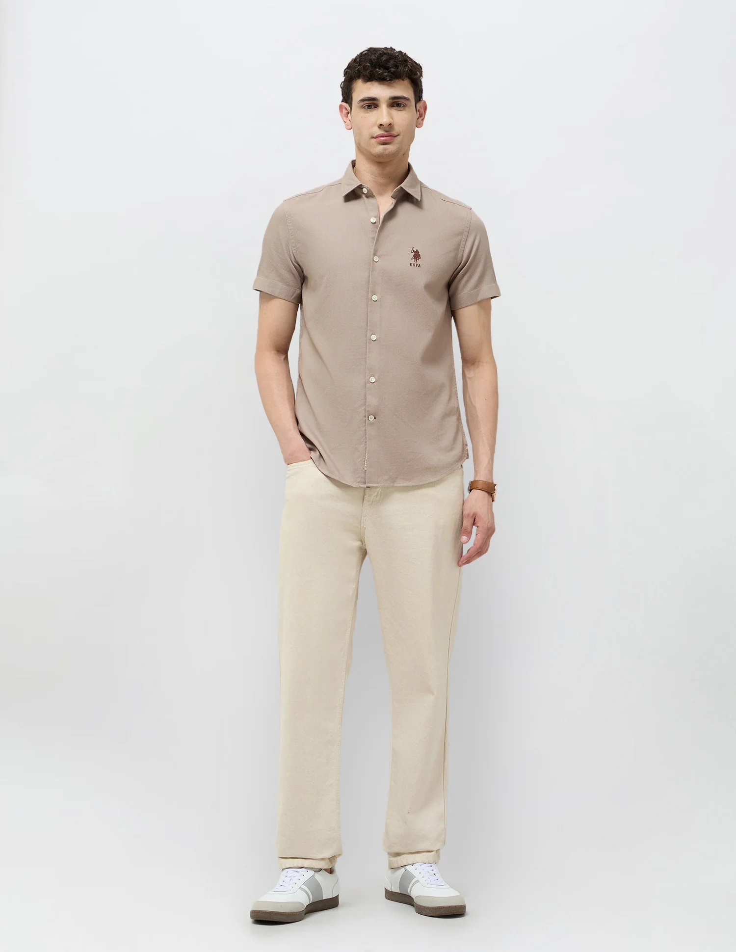 Dobby Textured Regular Fit Shirt - Image 3
