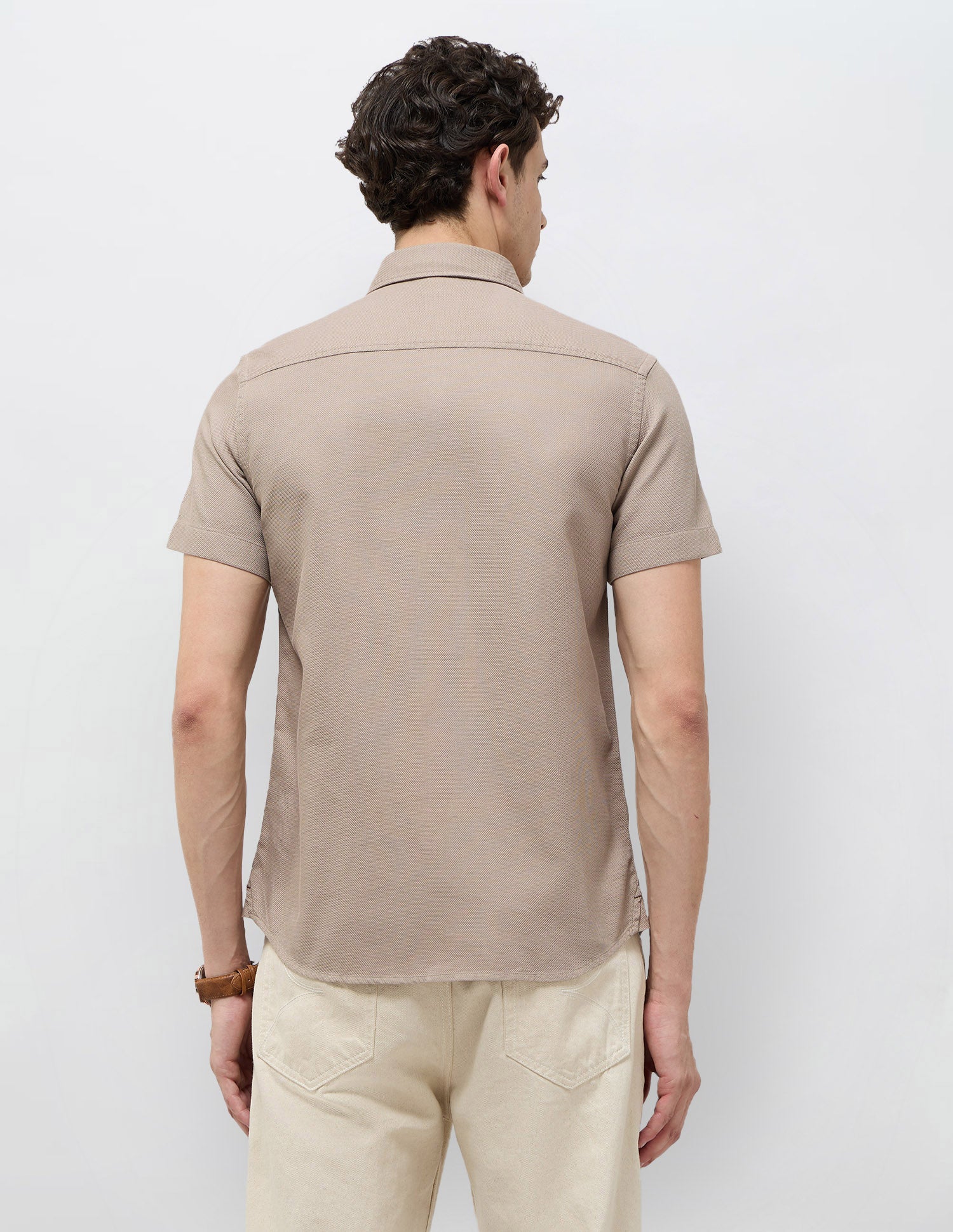 Dobby Textured Regular Fit Shirt - Image 5