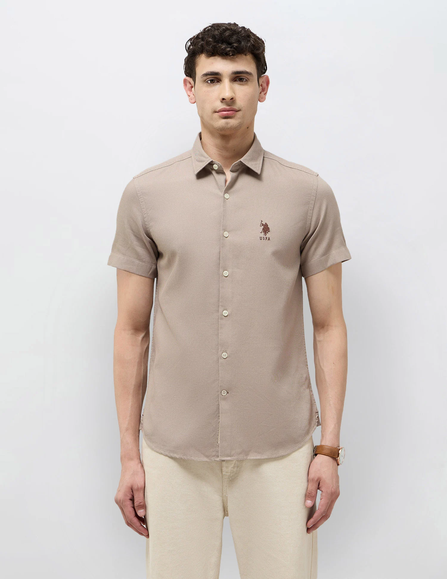Dobby Textured Regular Fit Shirt - Image 6