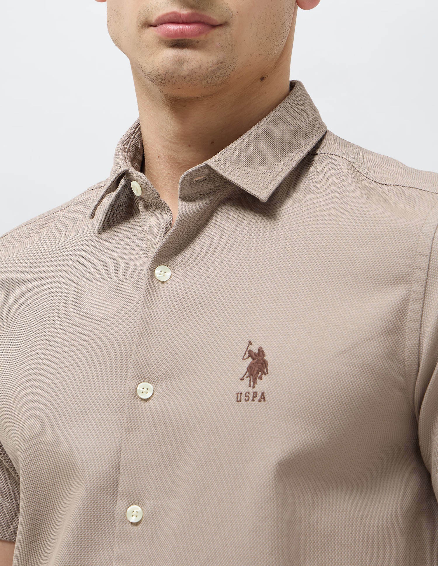Dobby Textured Regular Fit Shirt - Image 7
