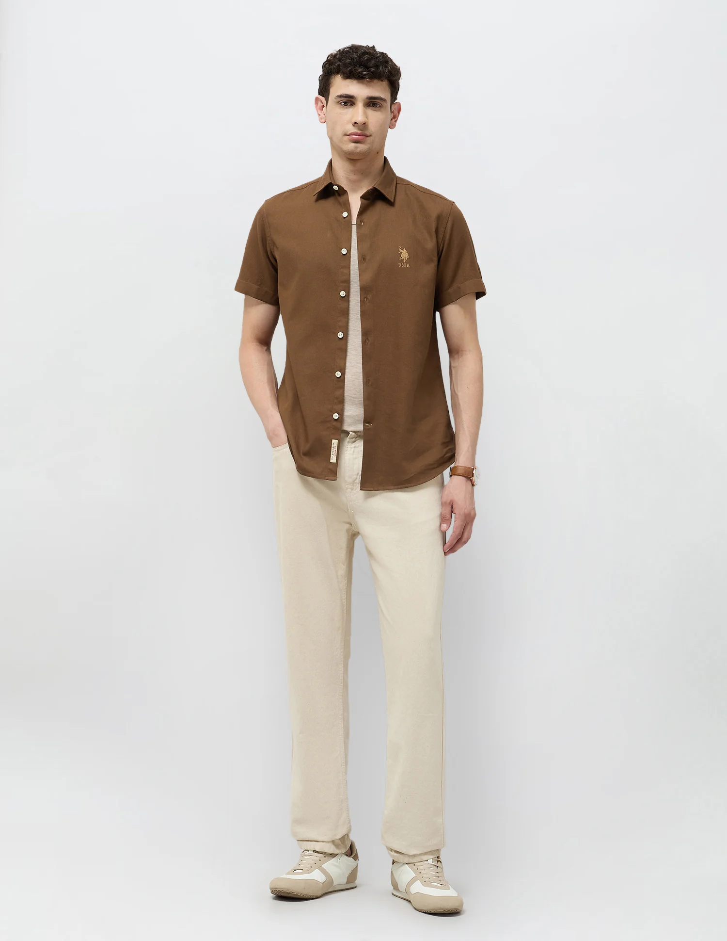 Dobby Textured Regular Fit Shirt - Image 3