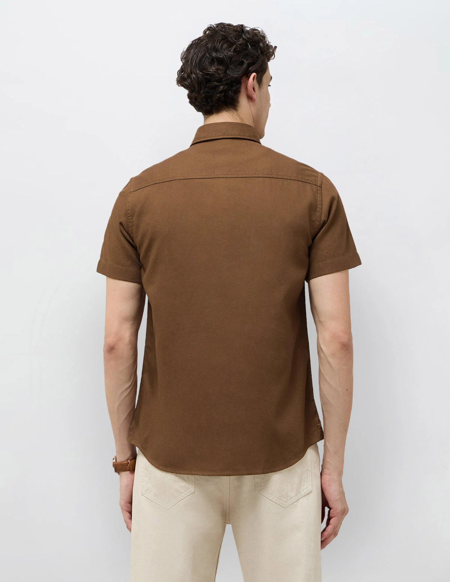Dobby Textured Regular Fit Shirt - Image 5