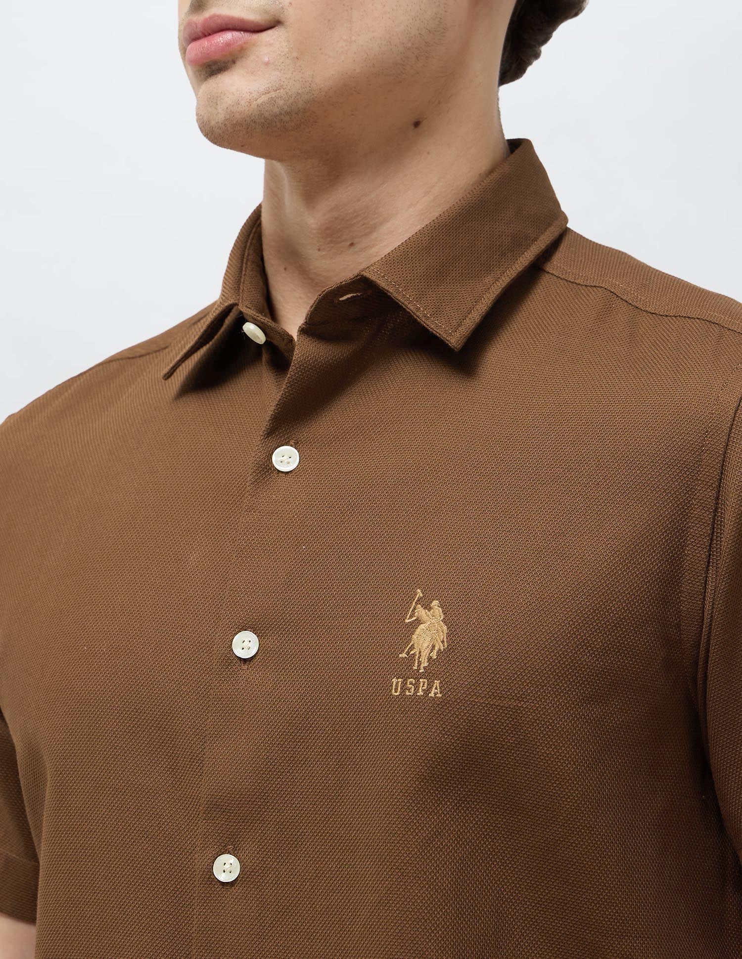Dobby Textured Regular Fit Shirt - Image 7