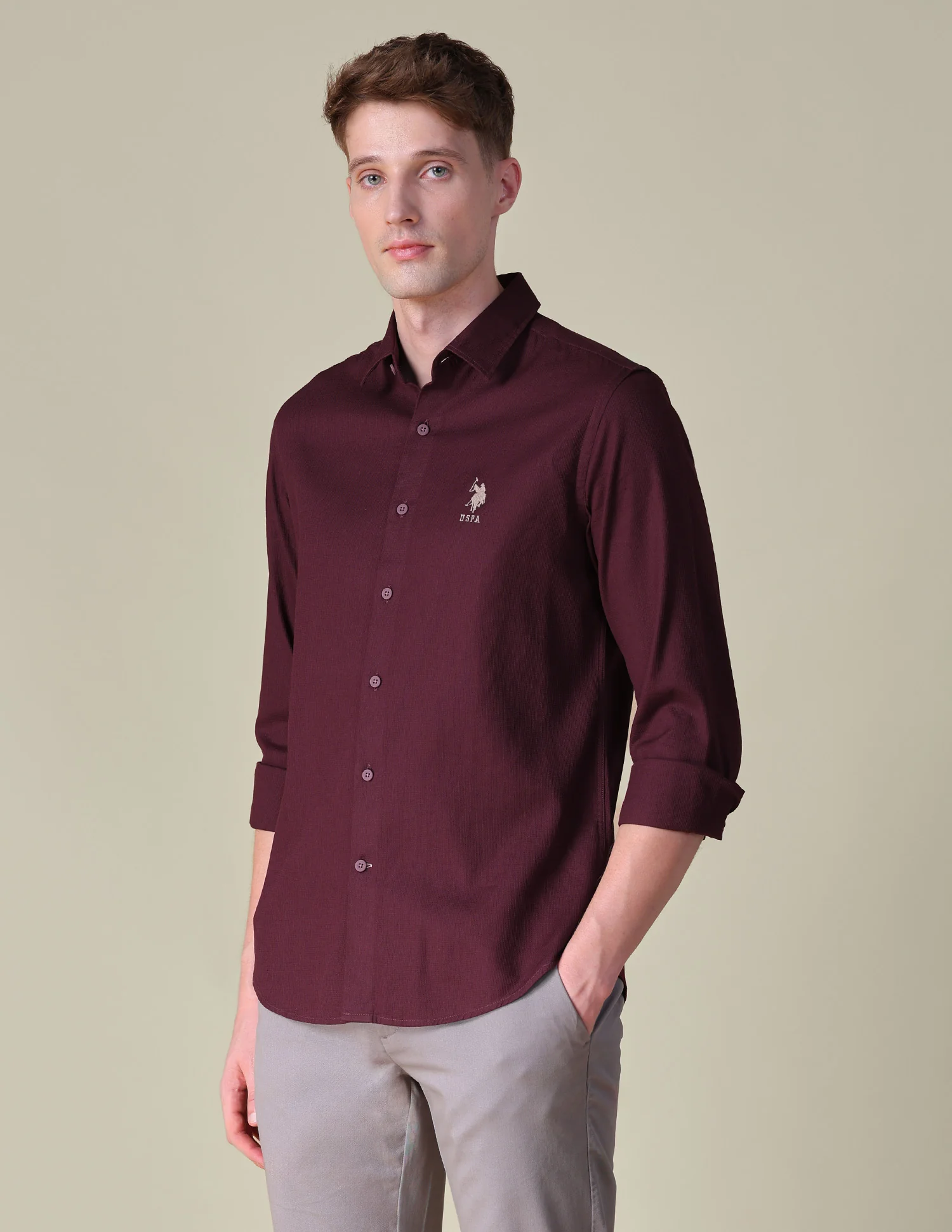 Dobby Textured Shirt - Image 4