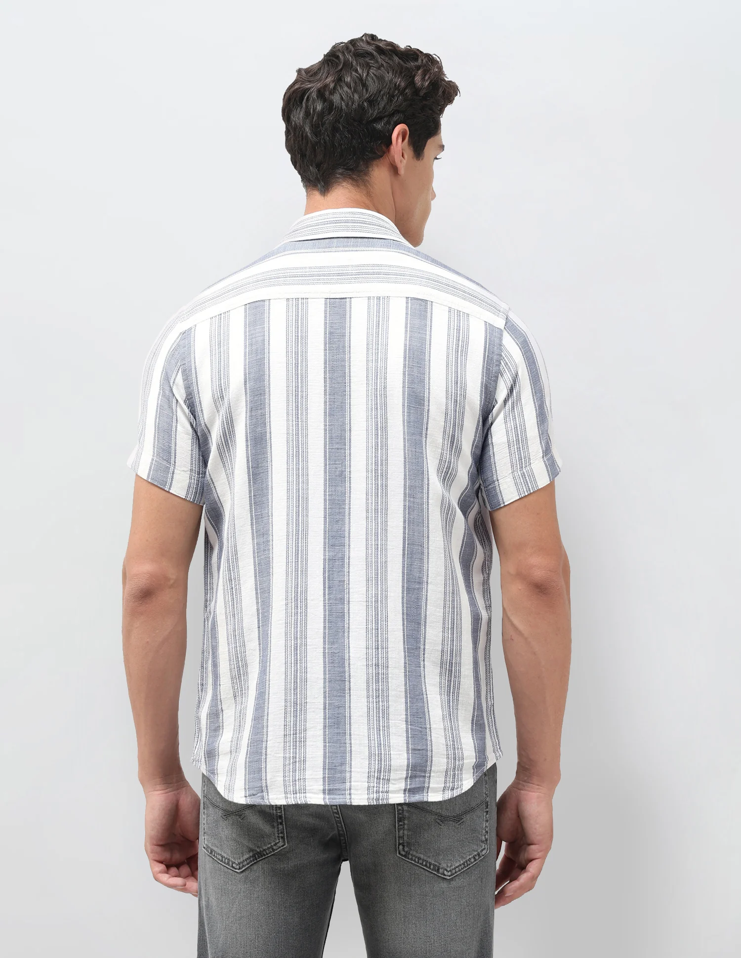 Dobby Vertical Striped Shirt - Image 5