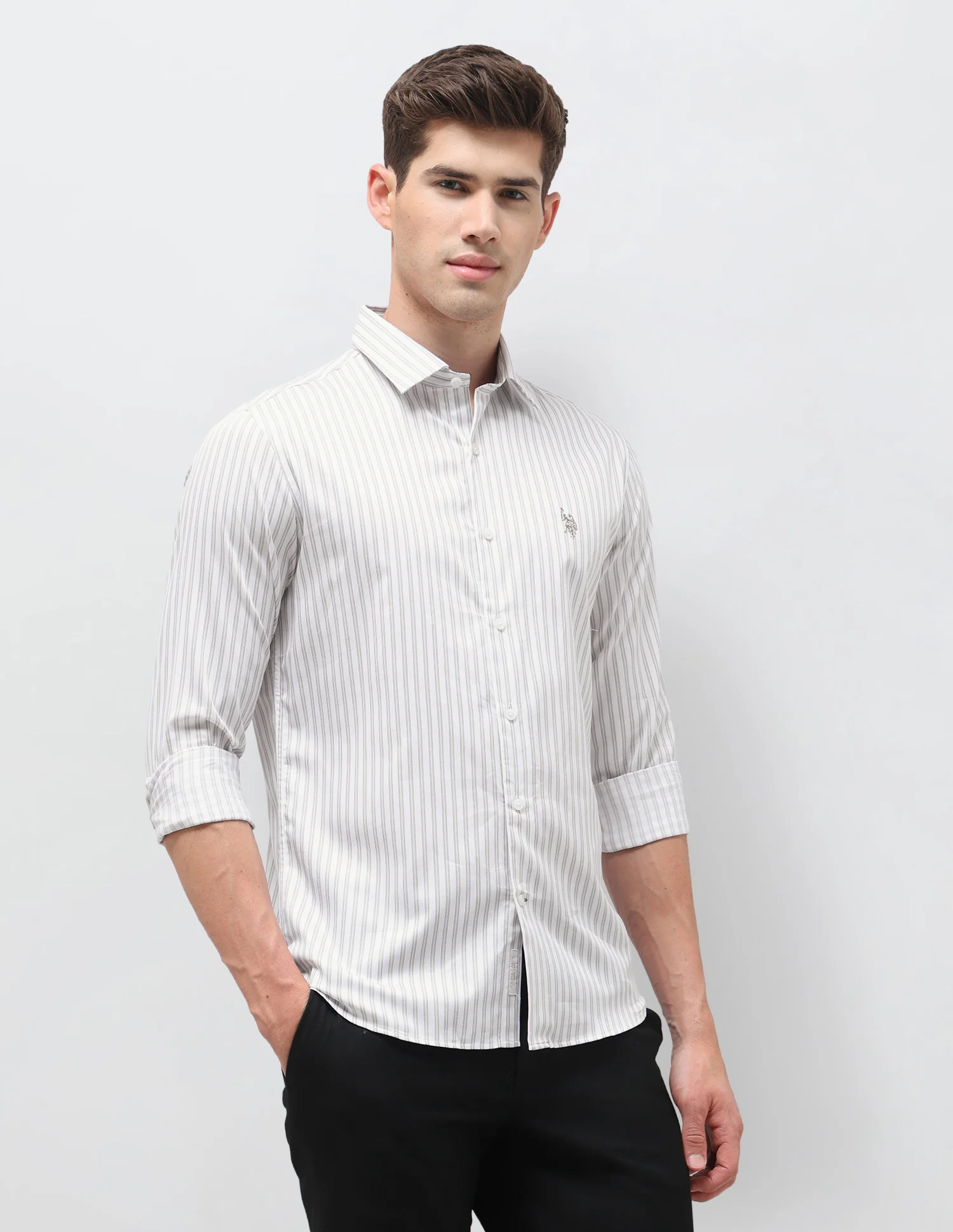 Dobby Vertical Striped Shirt - Image 4