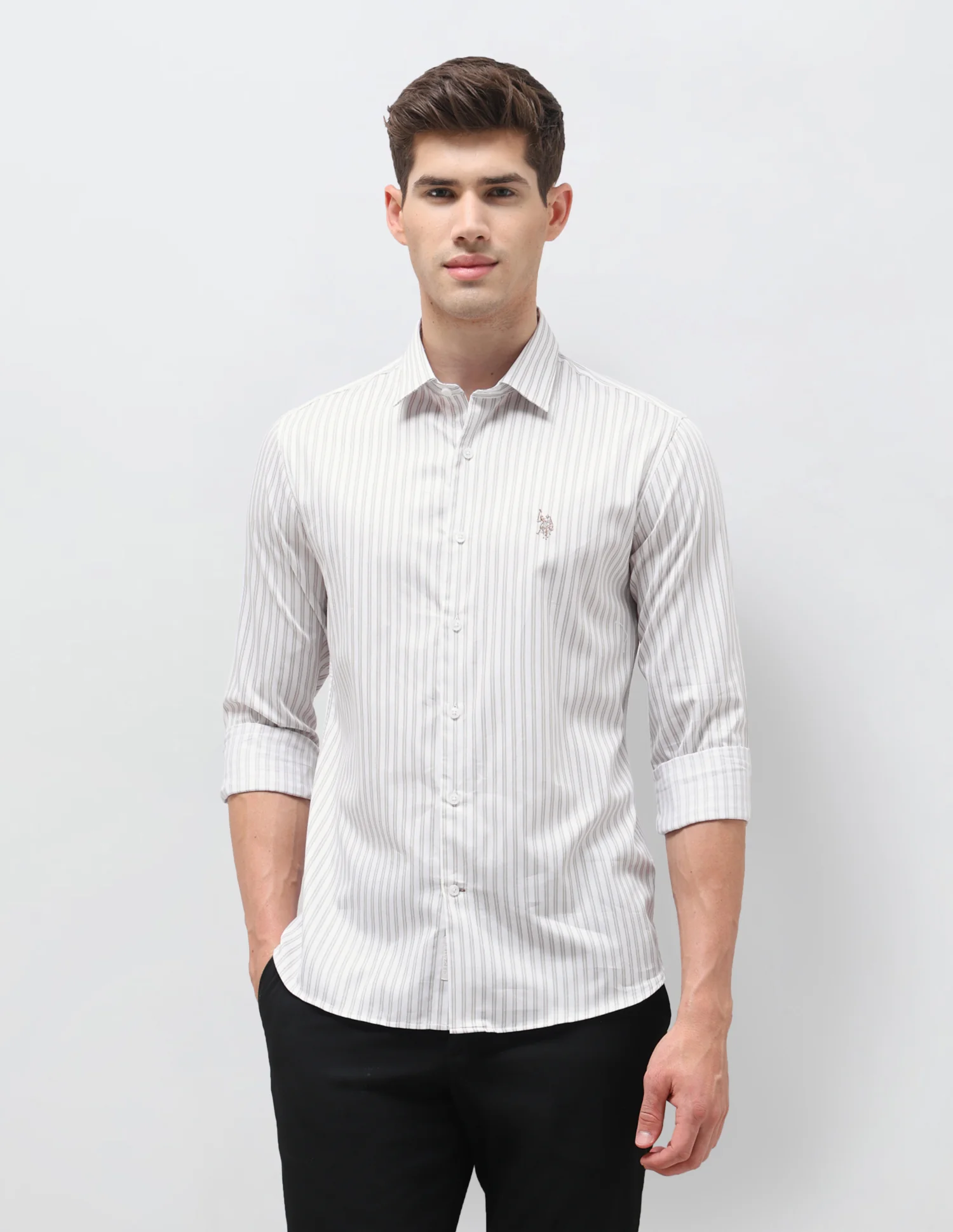 Dobby Vertical Striped Shirt - Image 6