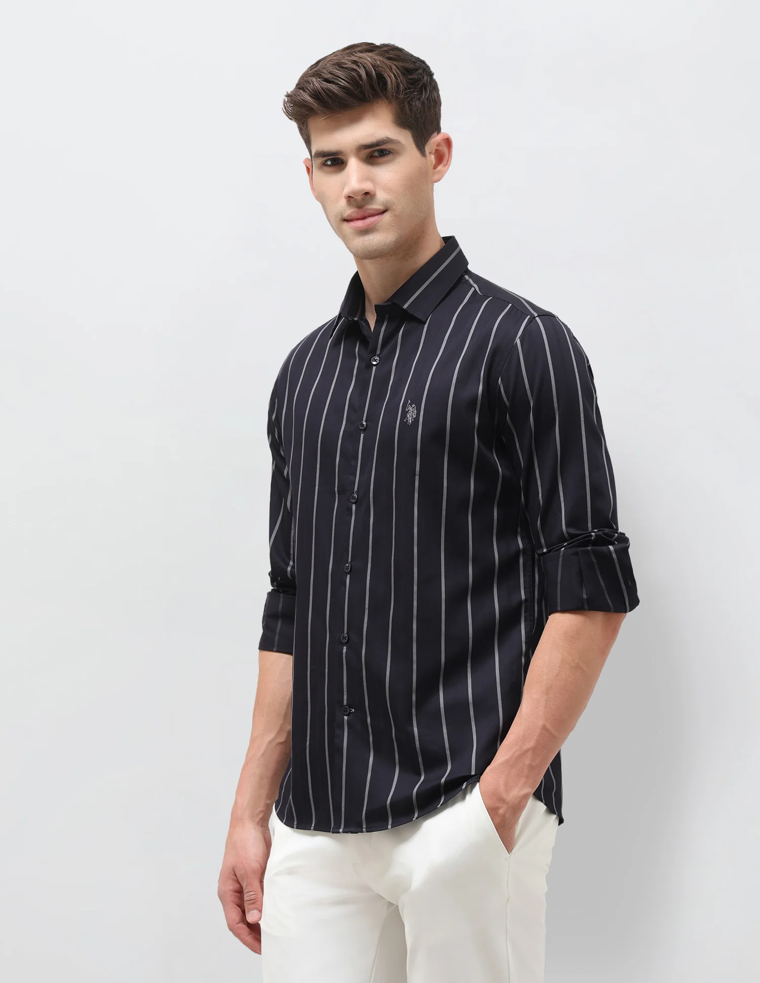 Dobby Vertical Striped Shirt - Image 4