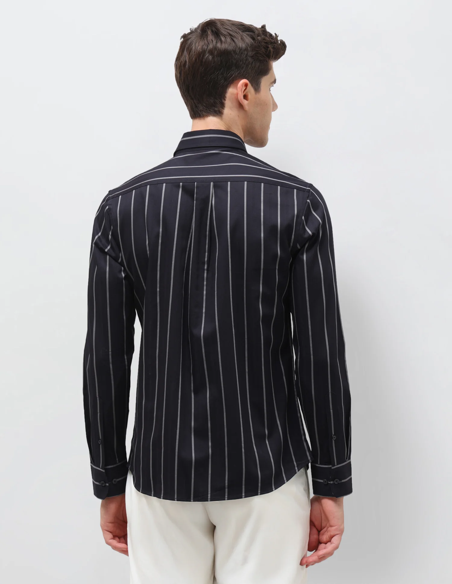 Dobby Vertical Striped Shirt - Image 5