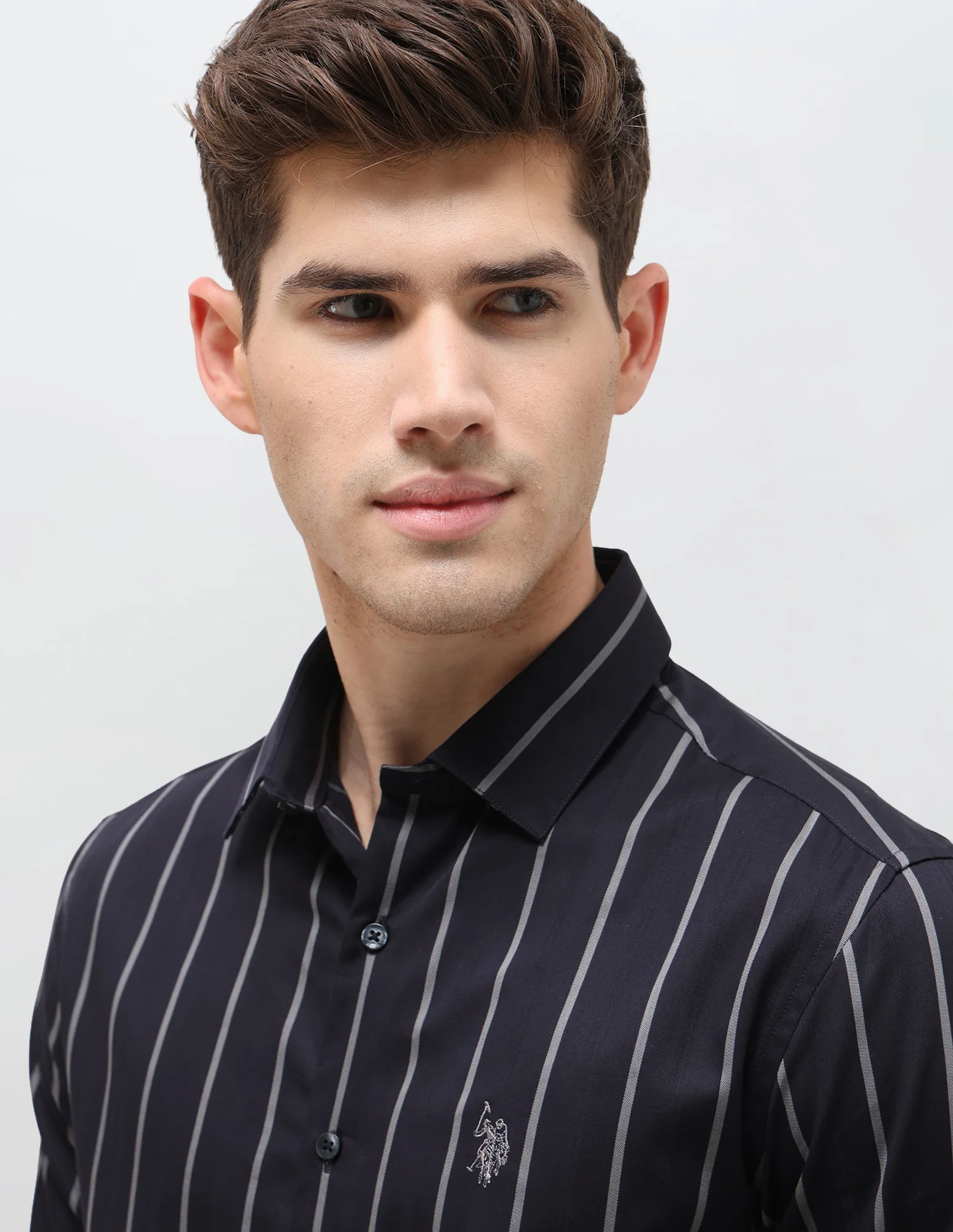 Dobby Vertical Striped Shirt - Image 7