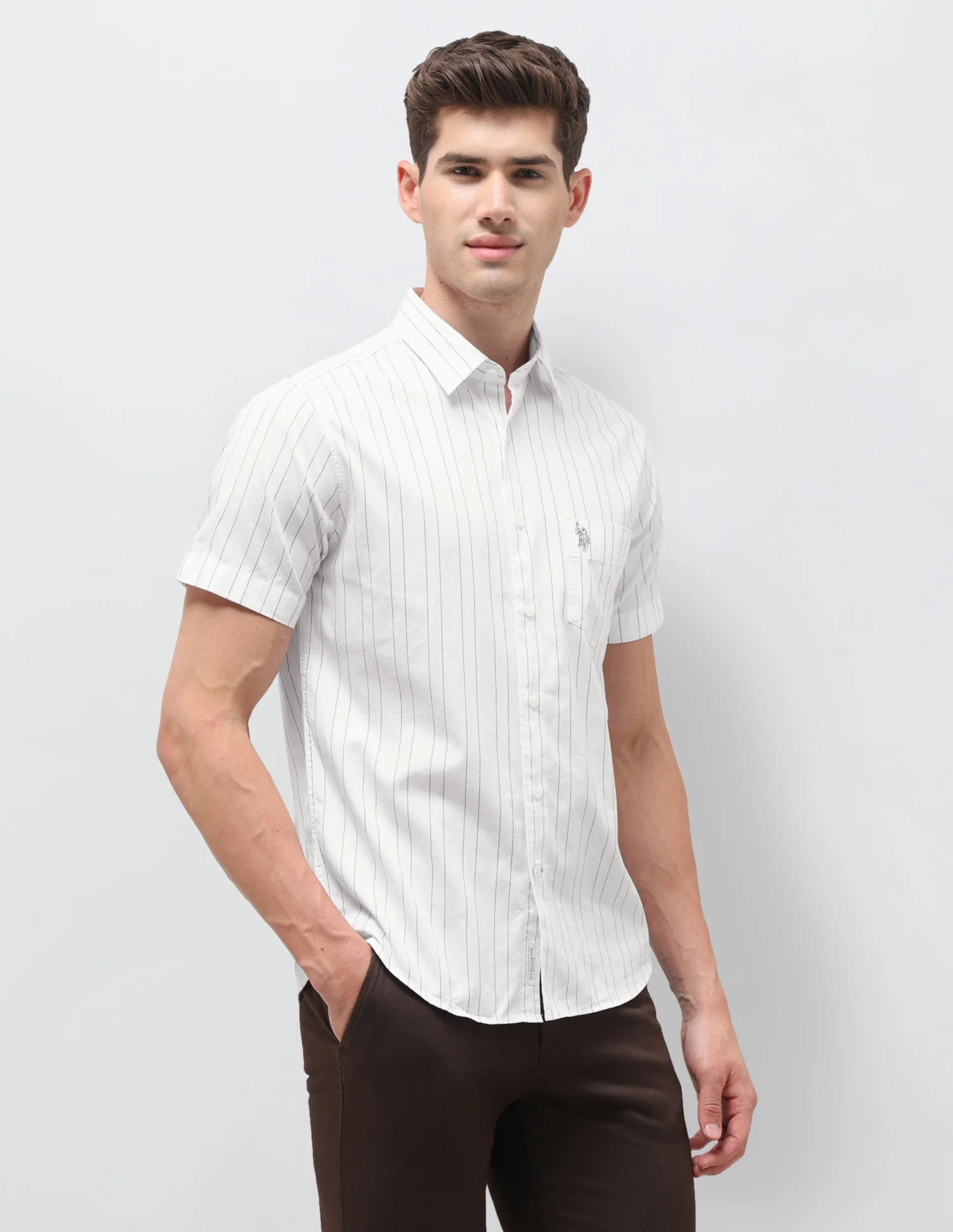 Dobby Vertical Striped Shirt - Image 4