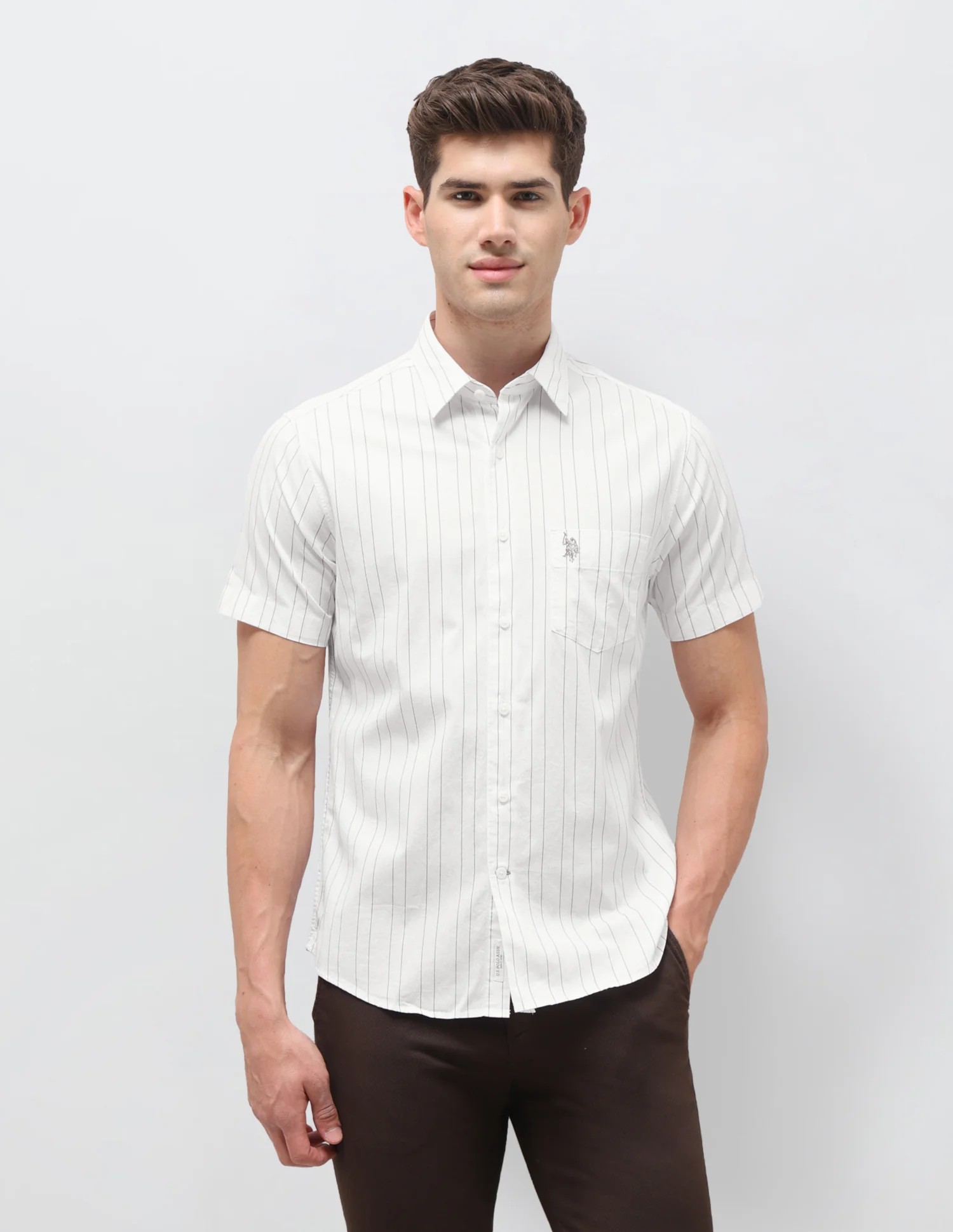 Dobby Vertical Striped Shirt - Image 6