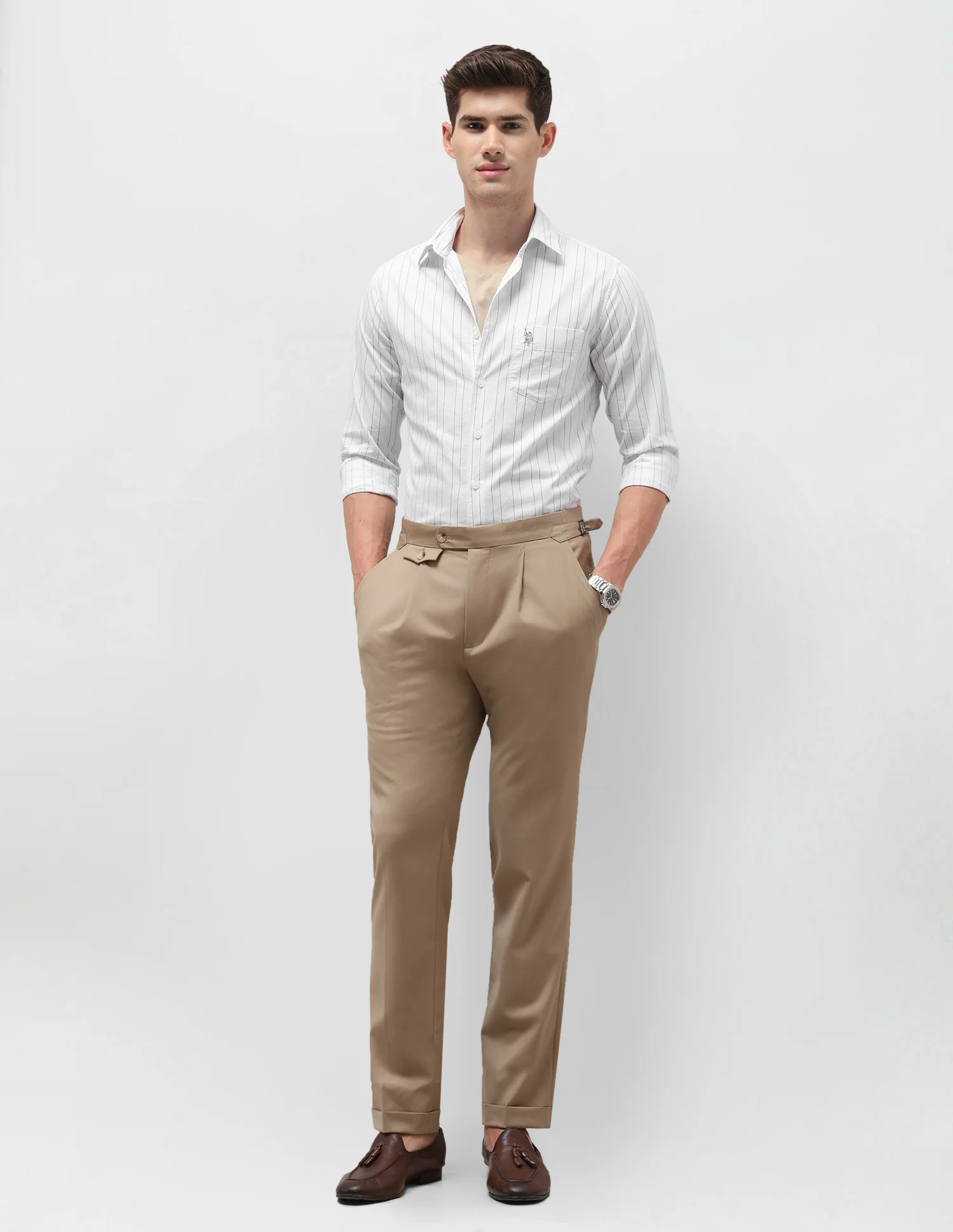 Dobby Vertical Striped Shirt - Image 3