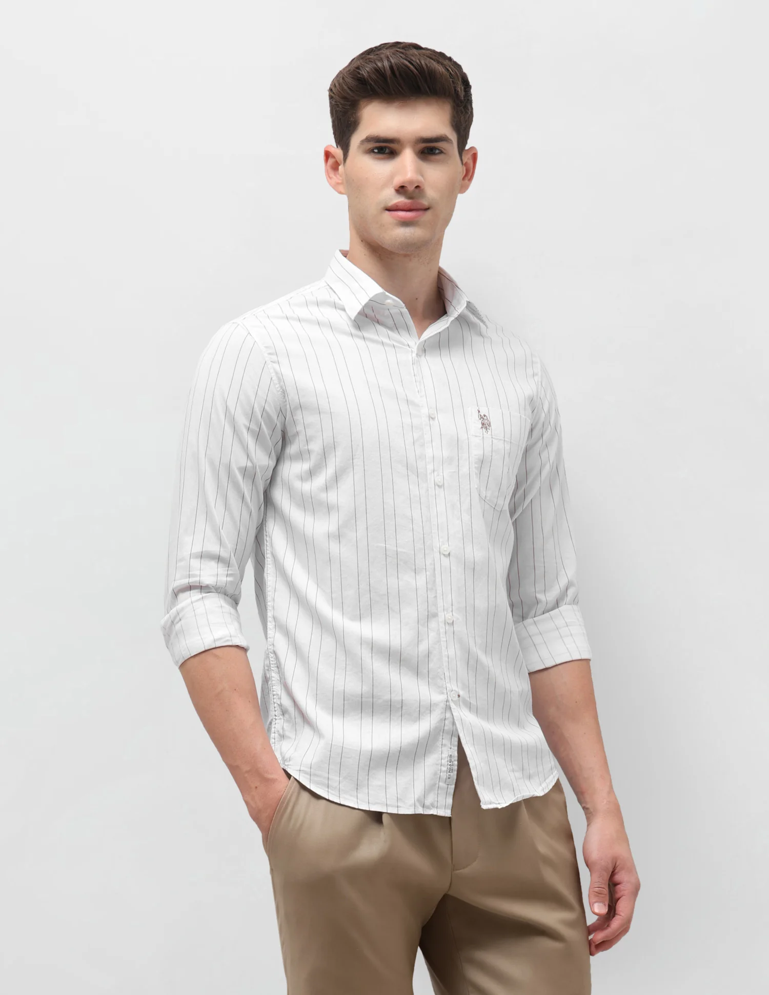 Dobby Vertical Striped Shirt - Image 4