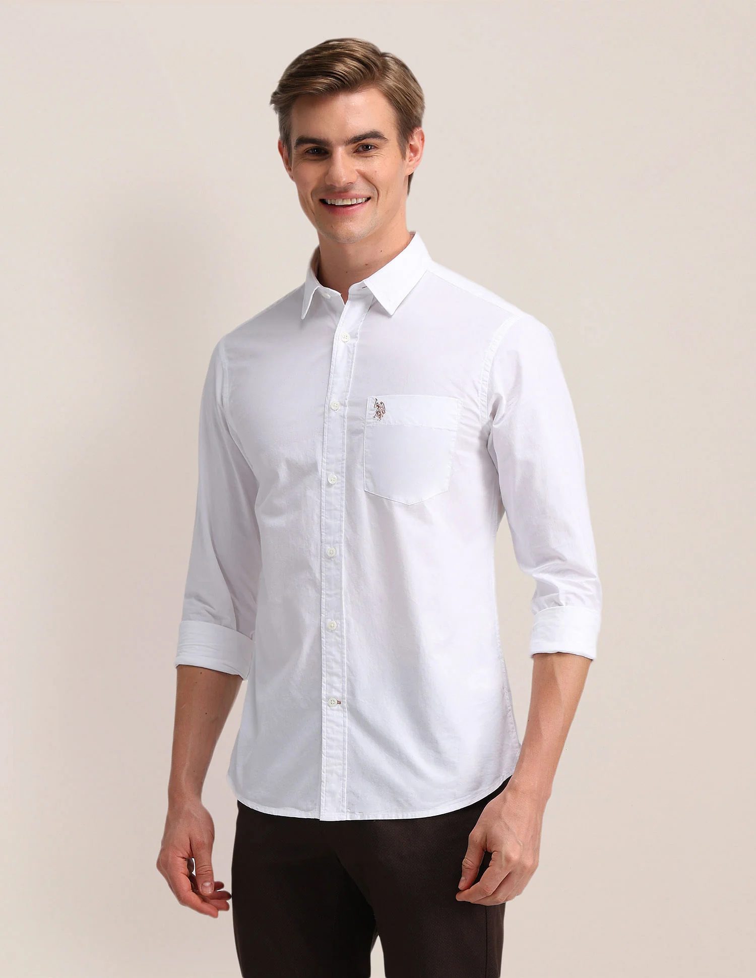Dobby Weave Slim Fit Shirt - Image 4