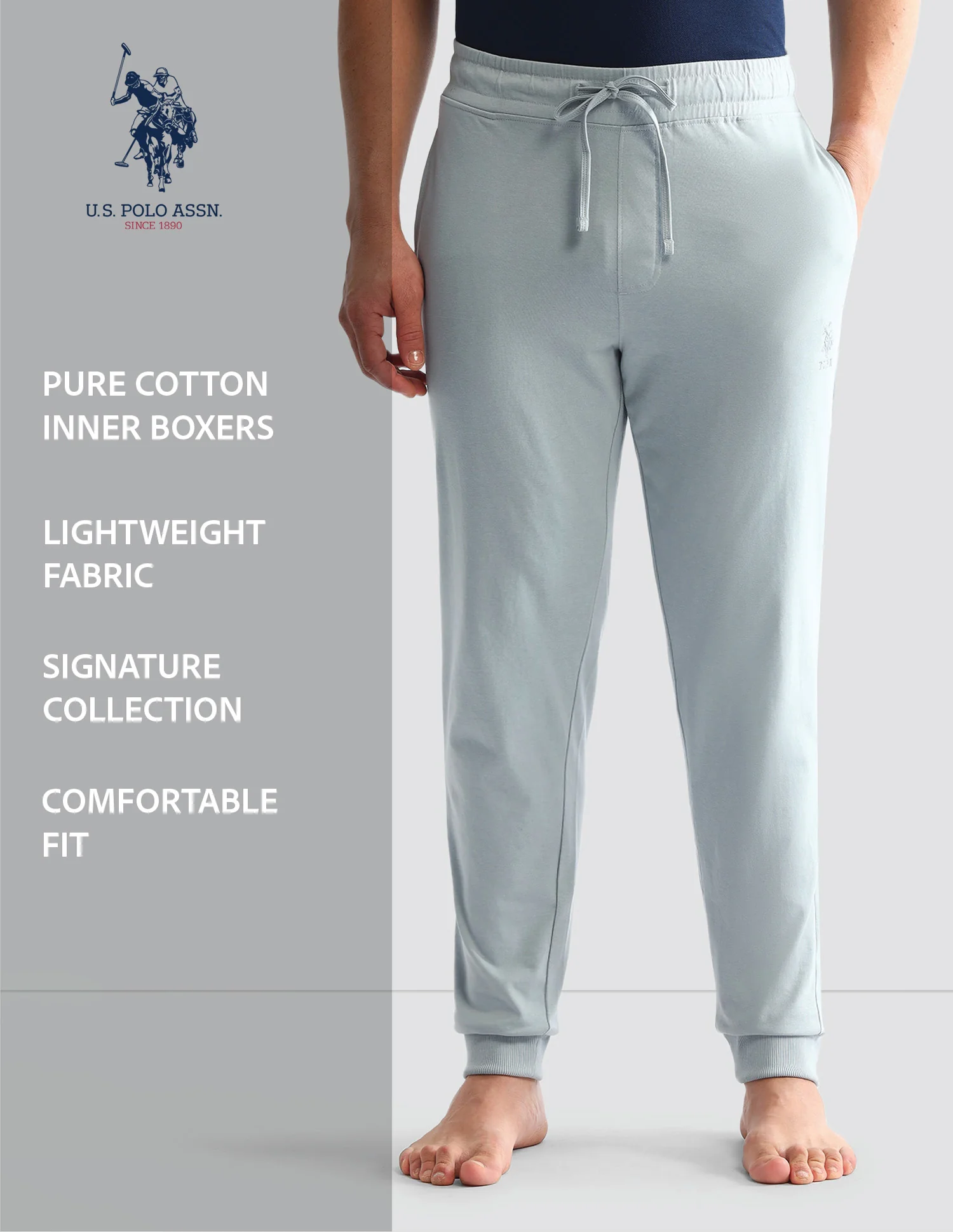 Drawstring Waist Mid-Rise Solid OJ007 Joggers - Image 10