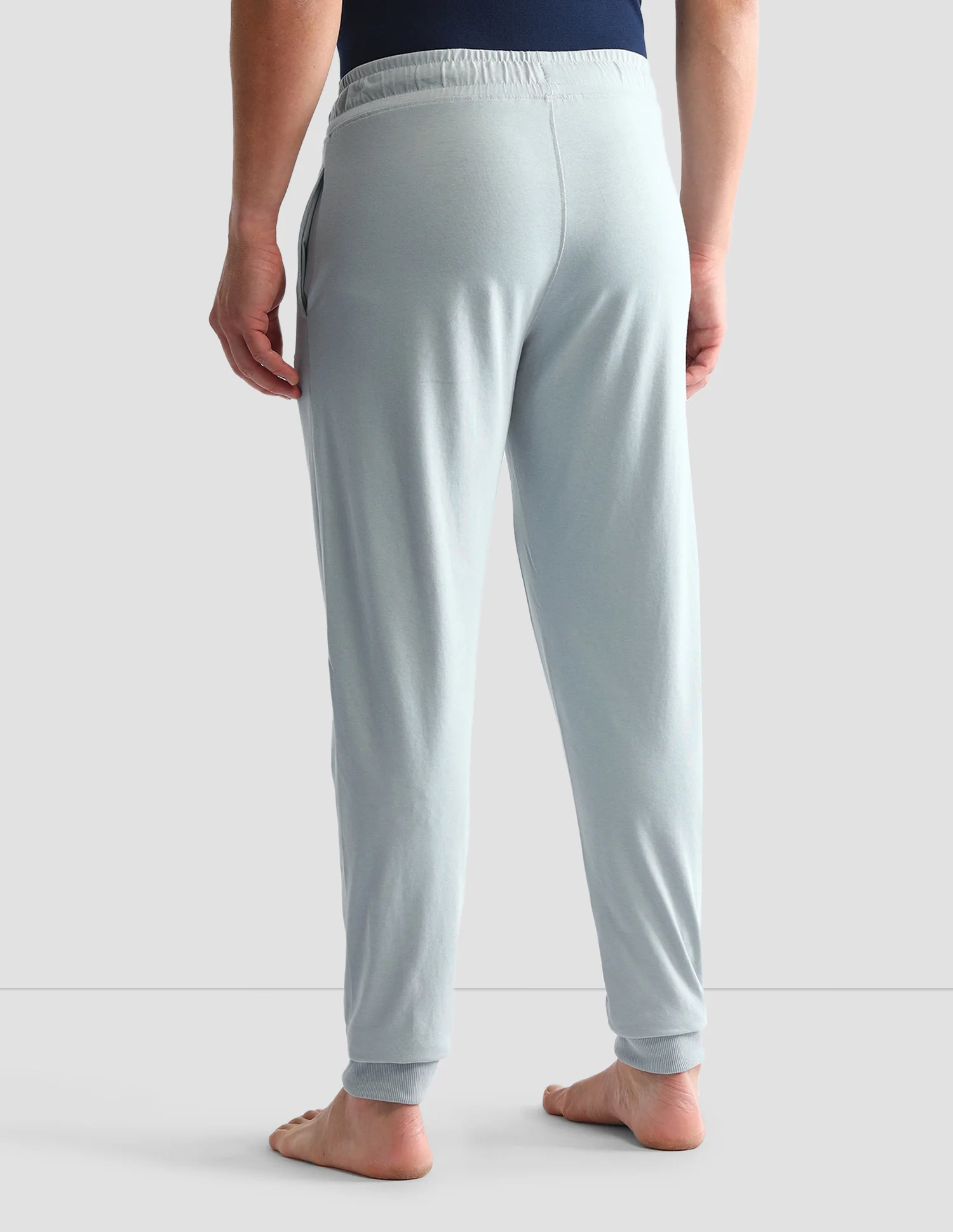 Drawstring Waist Mid-Rise Solid OJ007 Joggers - Image 6