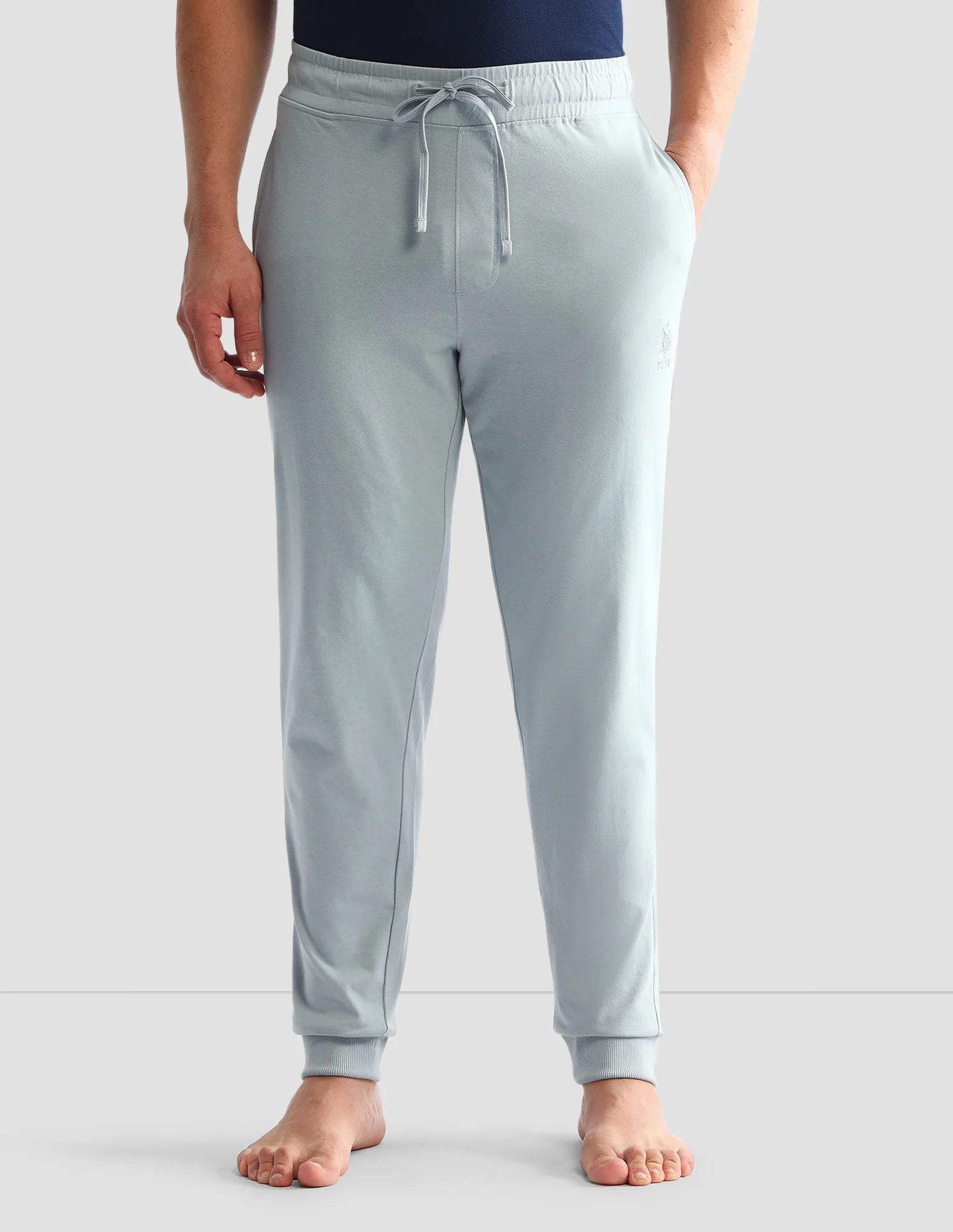 Drawstring Waist Mid-Rise Solid OJ007 Joggers - Image 7