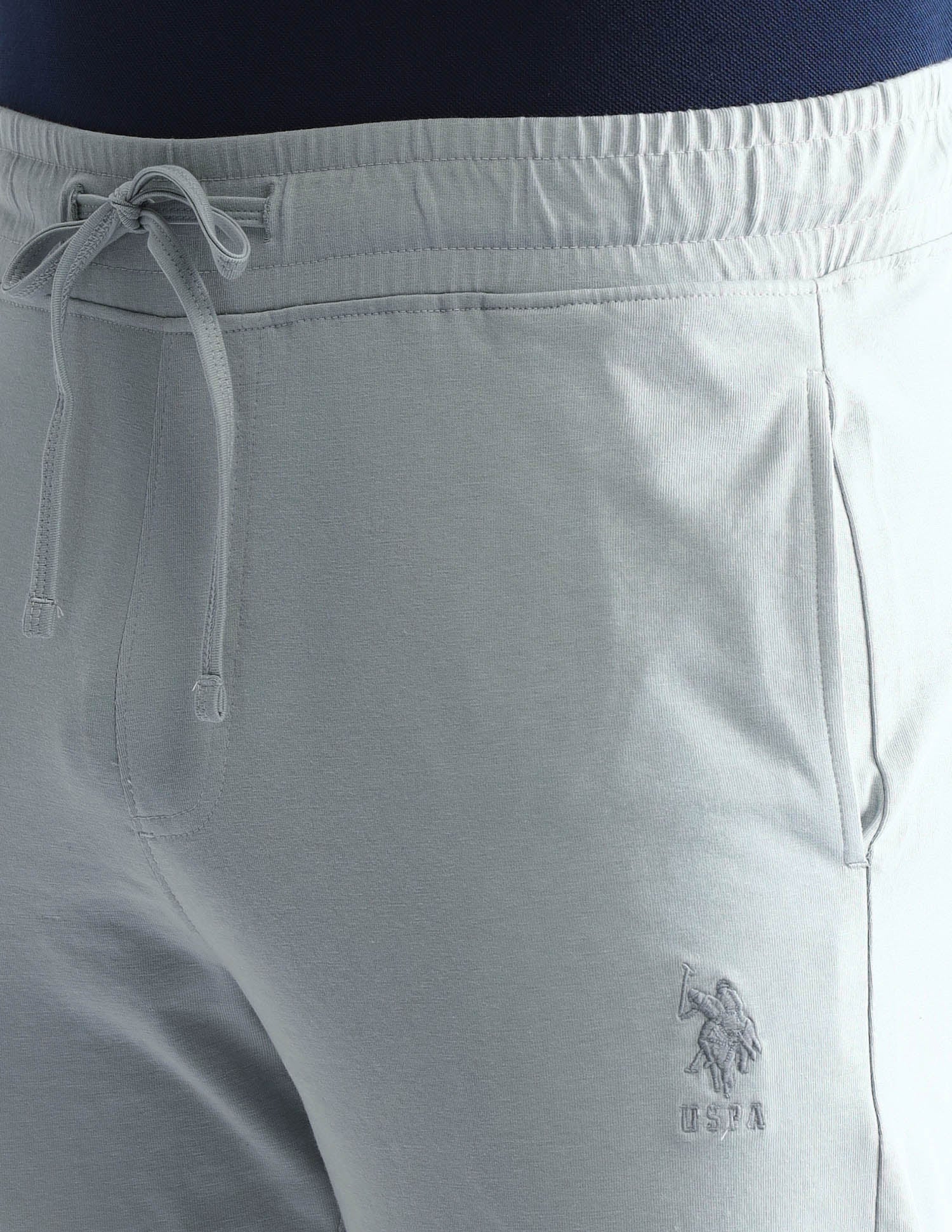 Drawstring Waist Mid-Rise Solid OJ007 Joggers - Image 8