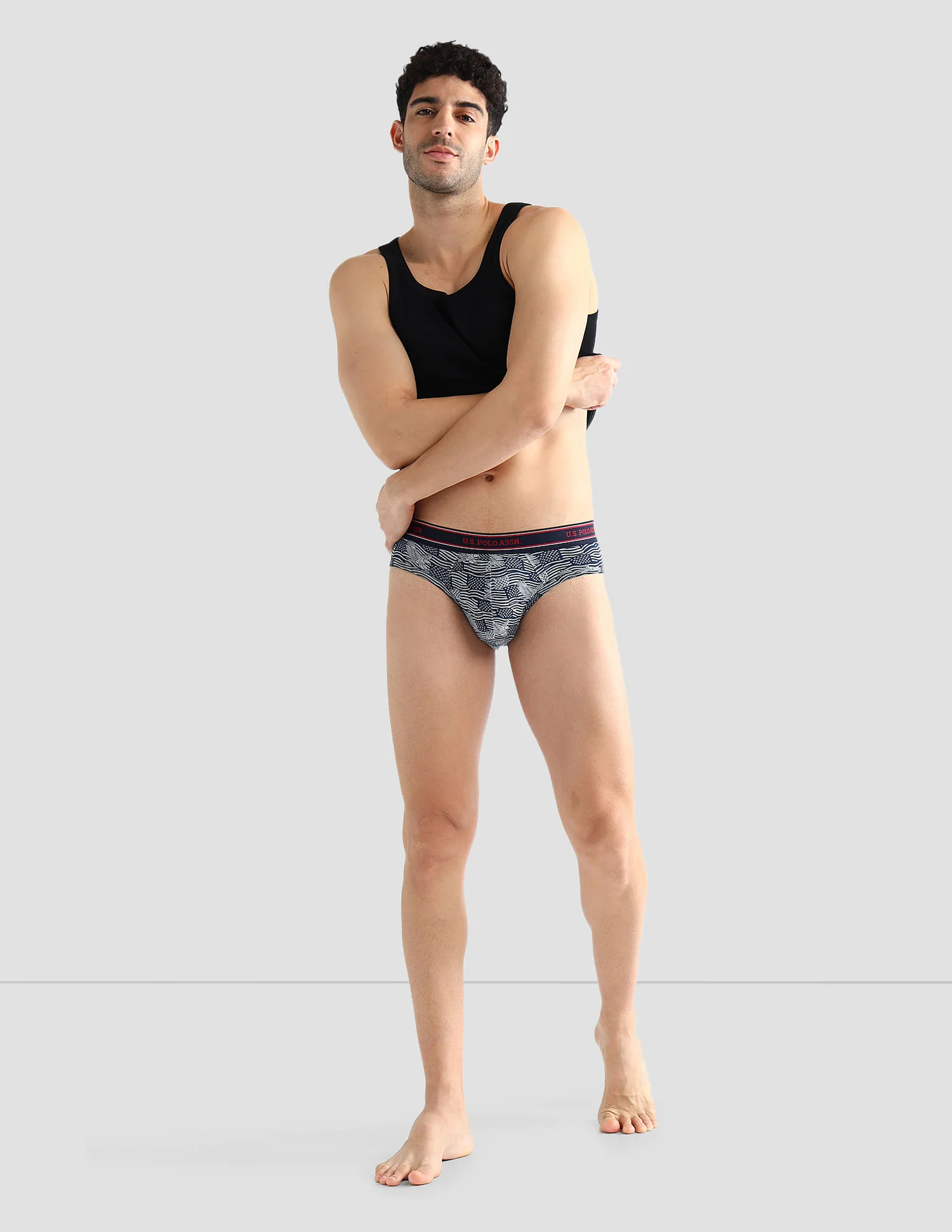 Elasticized Waist Printed I615 Briefs - Pack Of 2 - Image 4