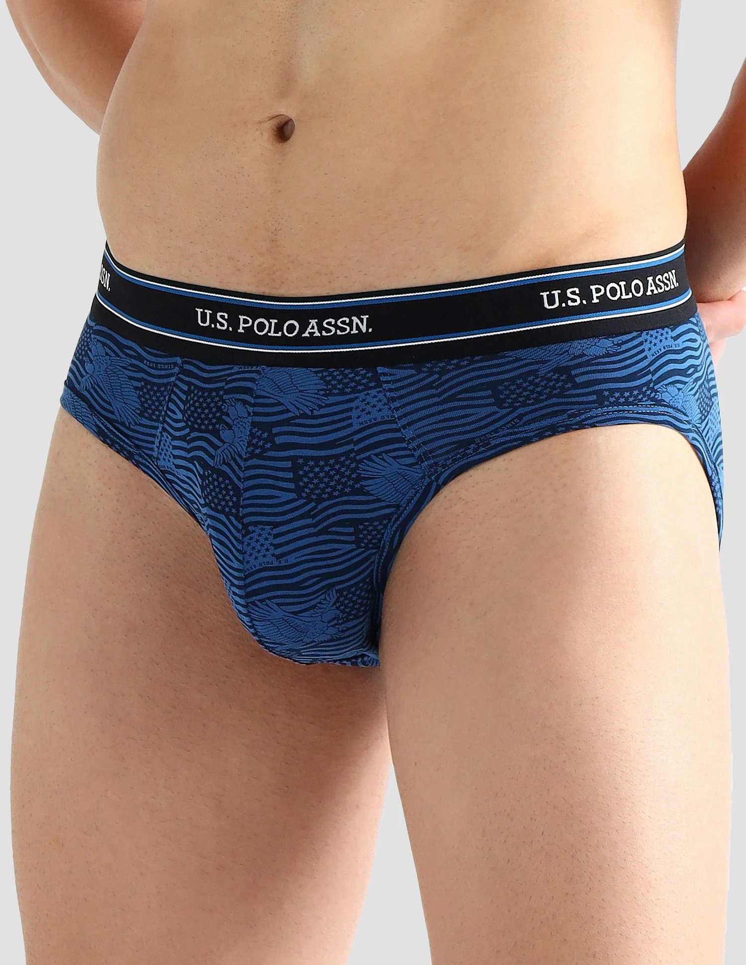 Elasticized Waist Printed I615 Briefs - Pack Of 2 - Image 5