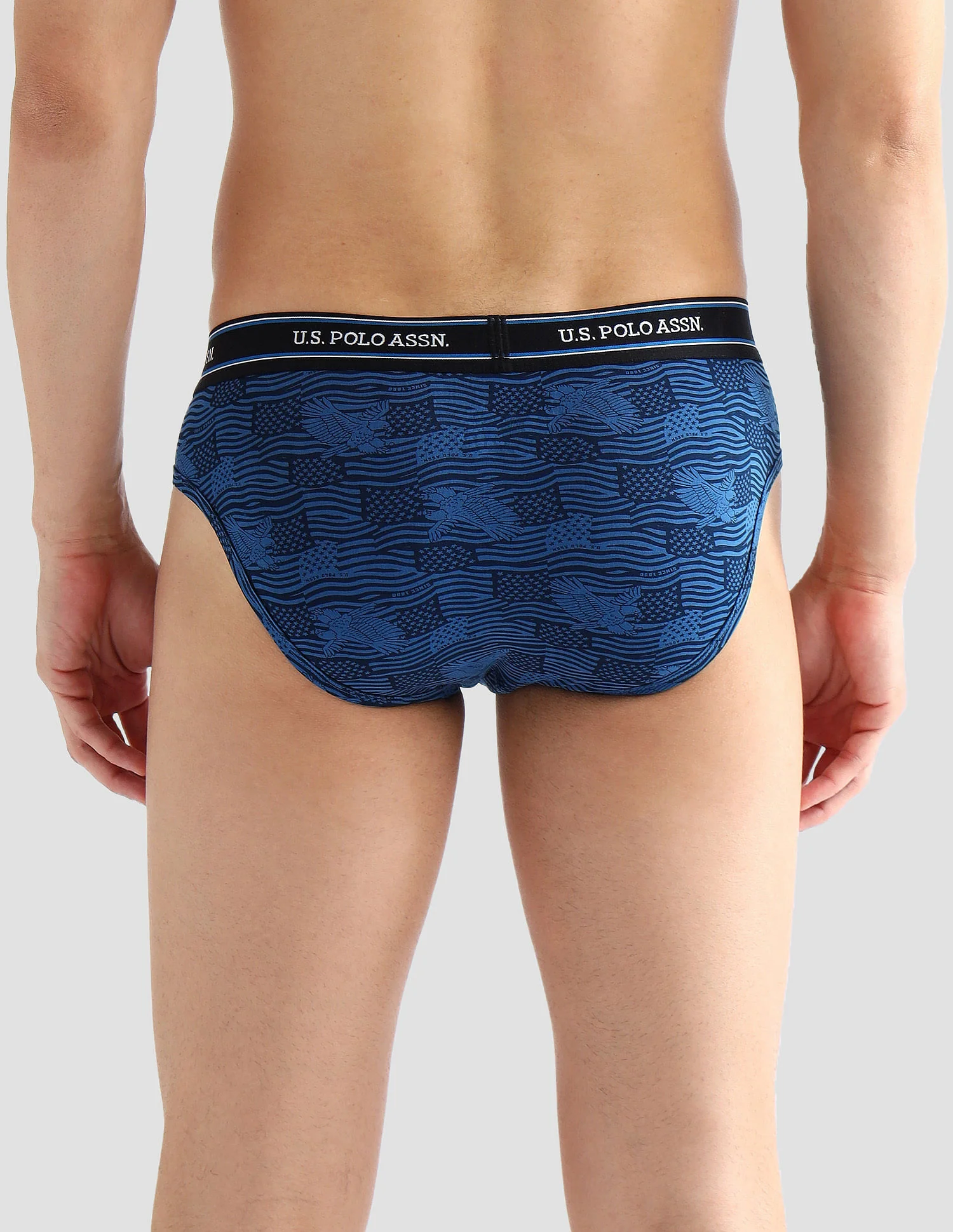 Elasticized Waist Printed I615 Briefs - Pack Of 2 - Image 6