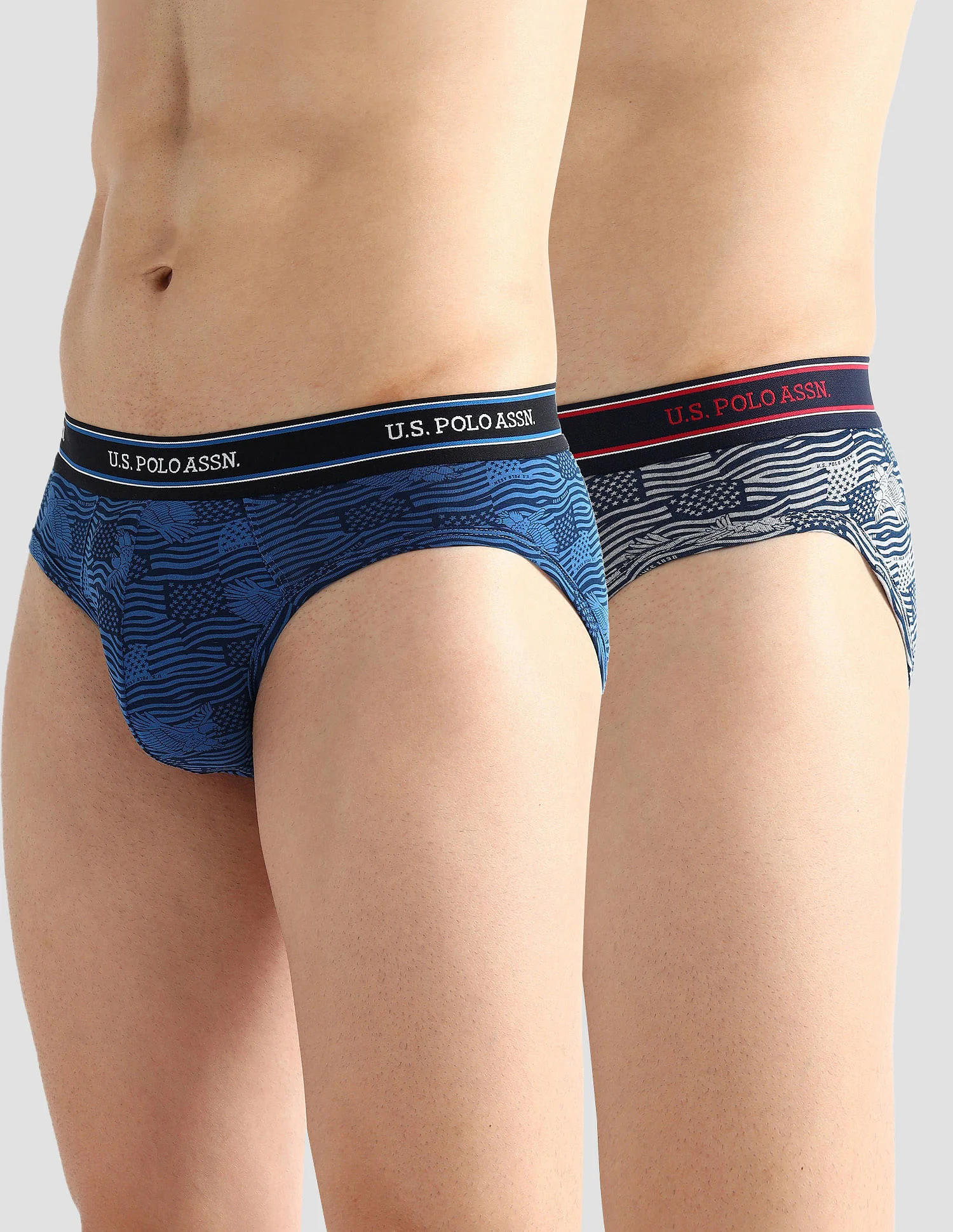 Elasticized Waist Printed I615 Briefs - Pack Of 2 - Image 7