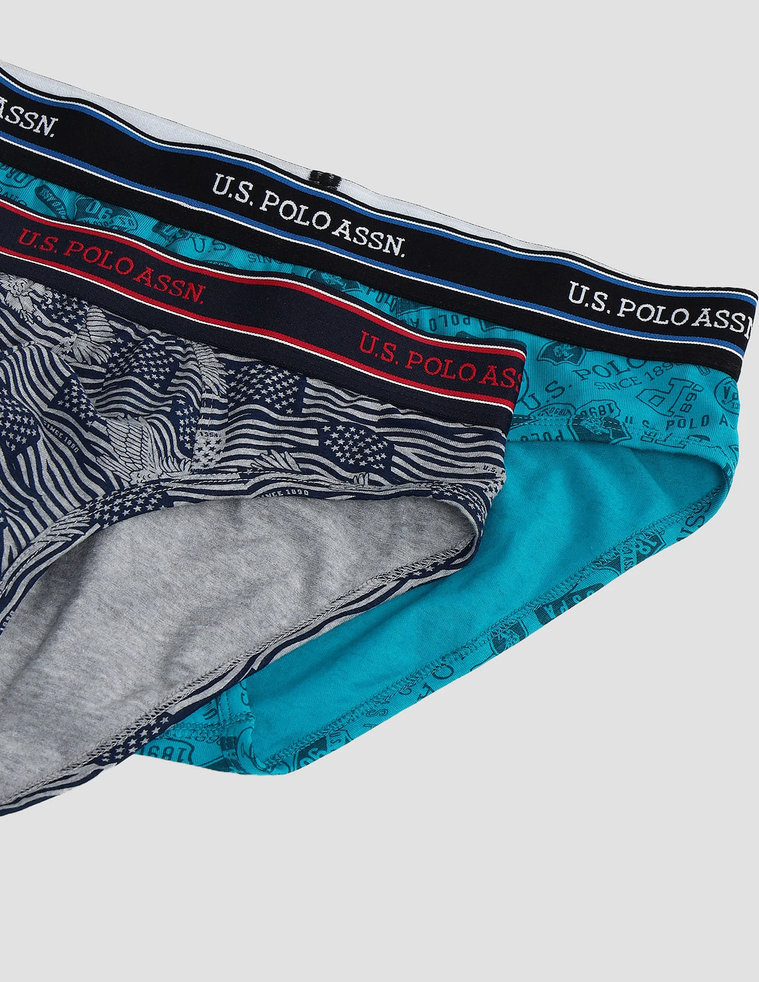 Elasticized Waist Printed I615 Briefs - Pack Of 2 - Image 2