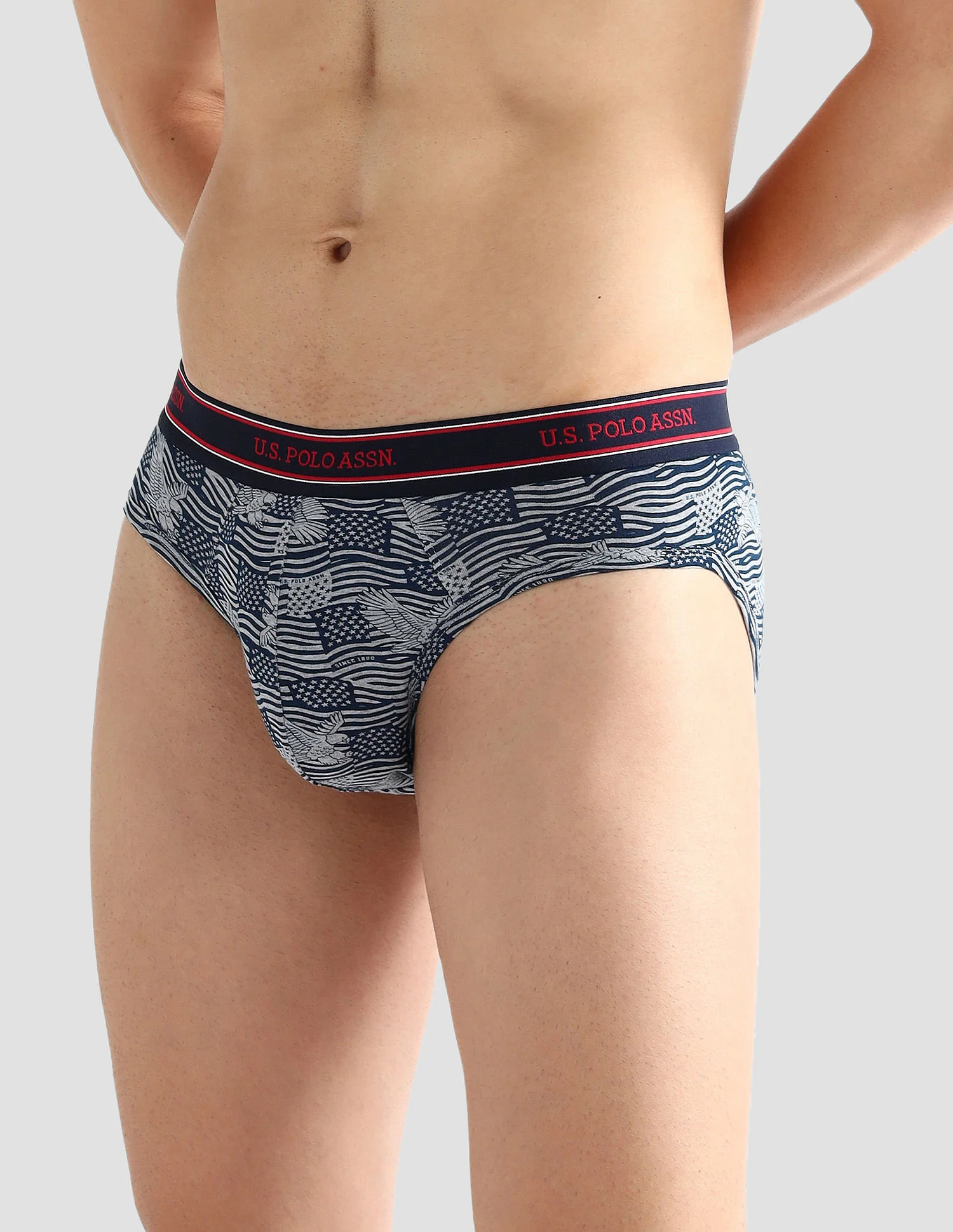 Elasticized Waist Printed I615 Briefs - Pack Of 2 - Image 5