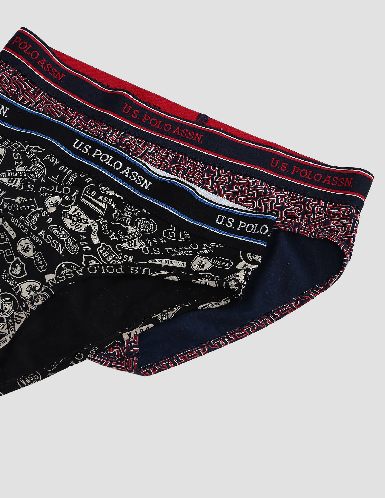 Elasticized Waist Printed I615 Briefs - Pack Of 2 - Image 2