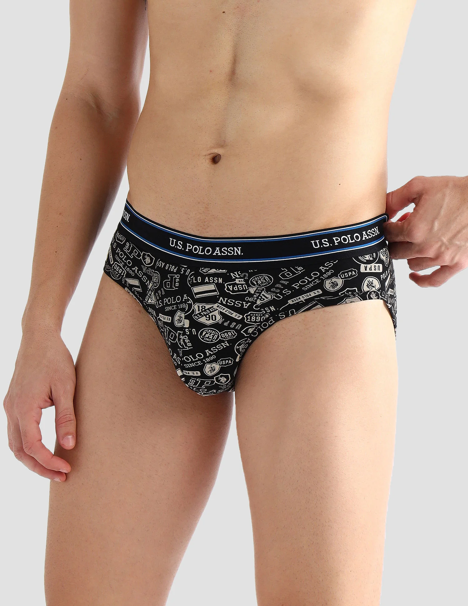 Elasticized Waist Printed I615 Briefs - Pack Of 2 - Image 5