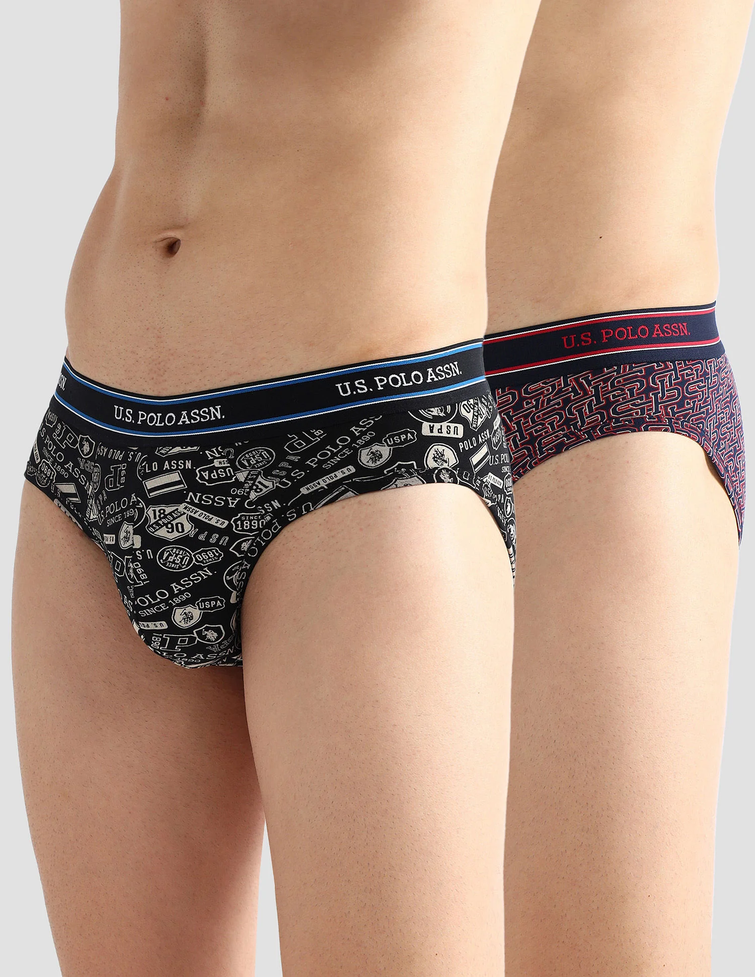 Elasticized Waist Printed I615 Briefs - Pack Of 2 - Image 7