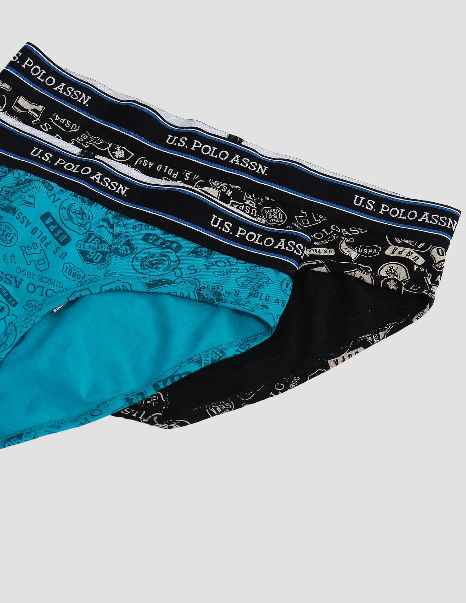 Elasticized Waist Printed I615 Briefs - Pack Of 2 - Image 2